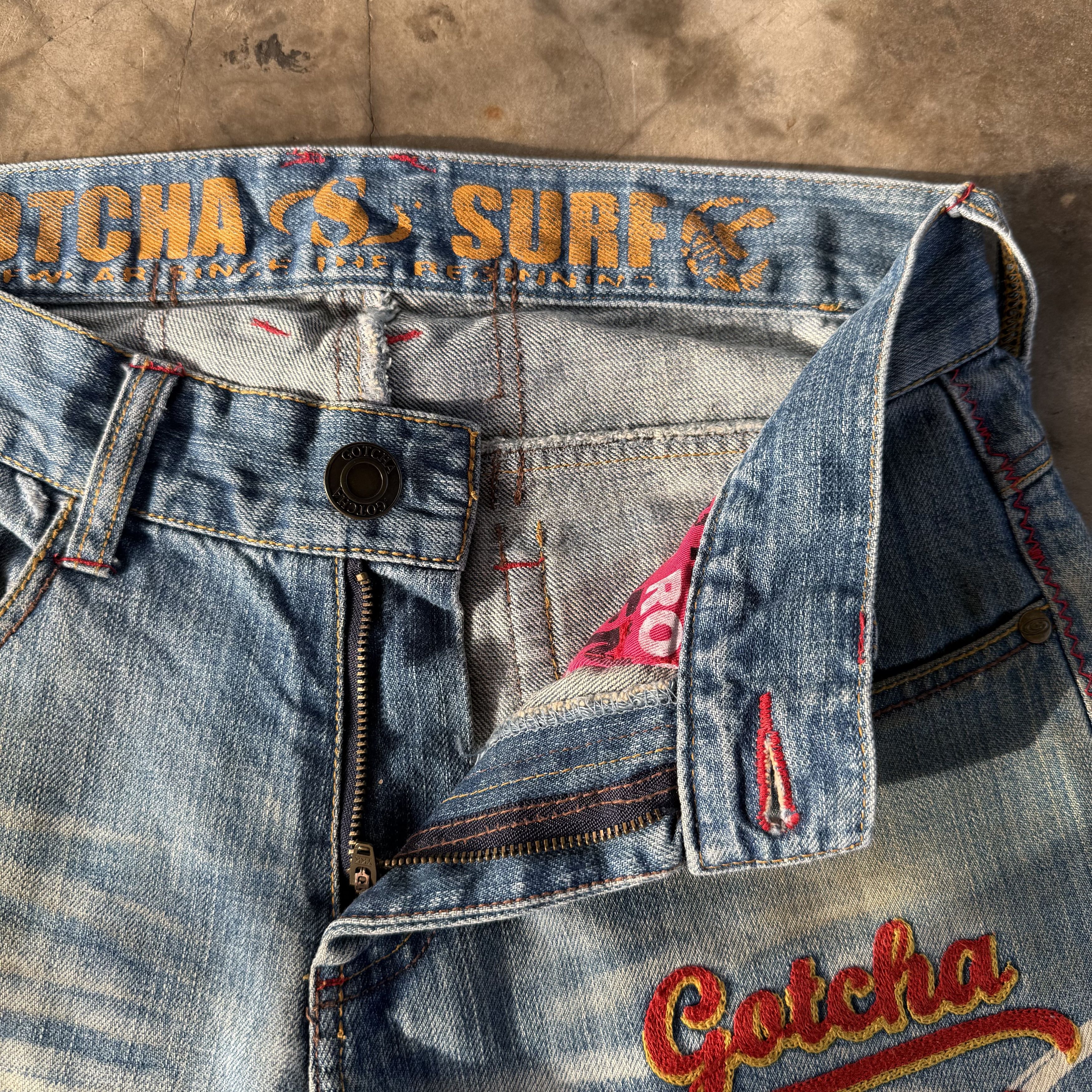 Gotcha Vintage Gotcha Faded Denim Jean Pants Size US 32 / EU 48 - 8 Thumbnail