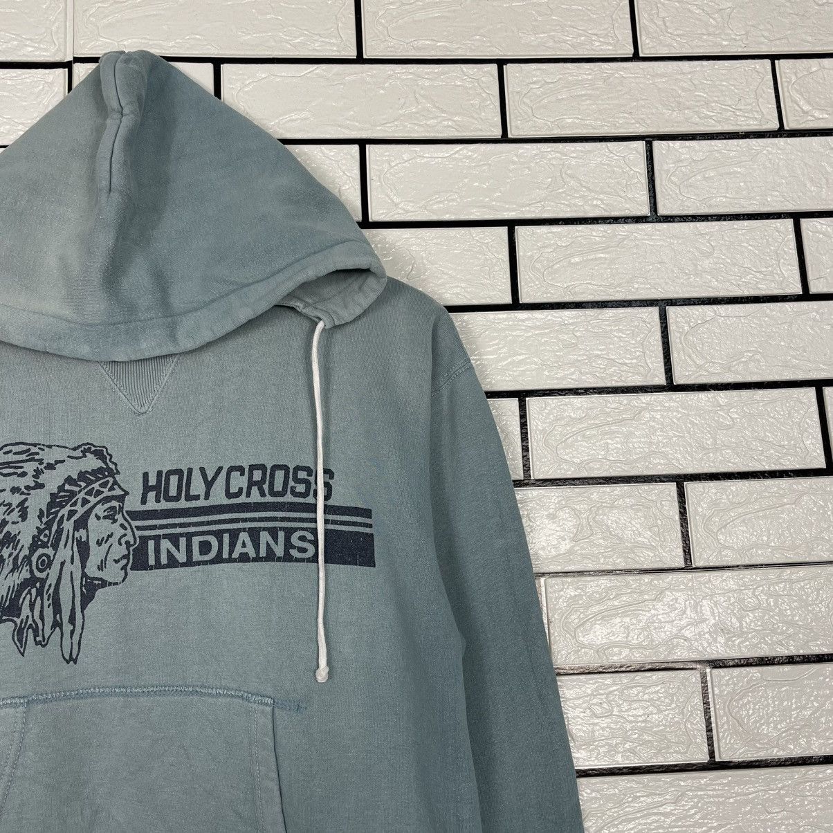 Japanese Brand K Mayer Sportwear Holycross Indians Hoodie Size US M / EU 48-50 / 2 - 5 Thumbnail