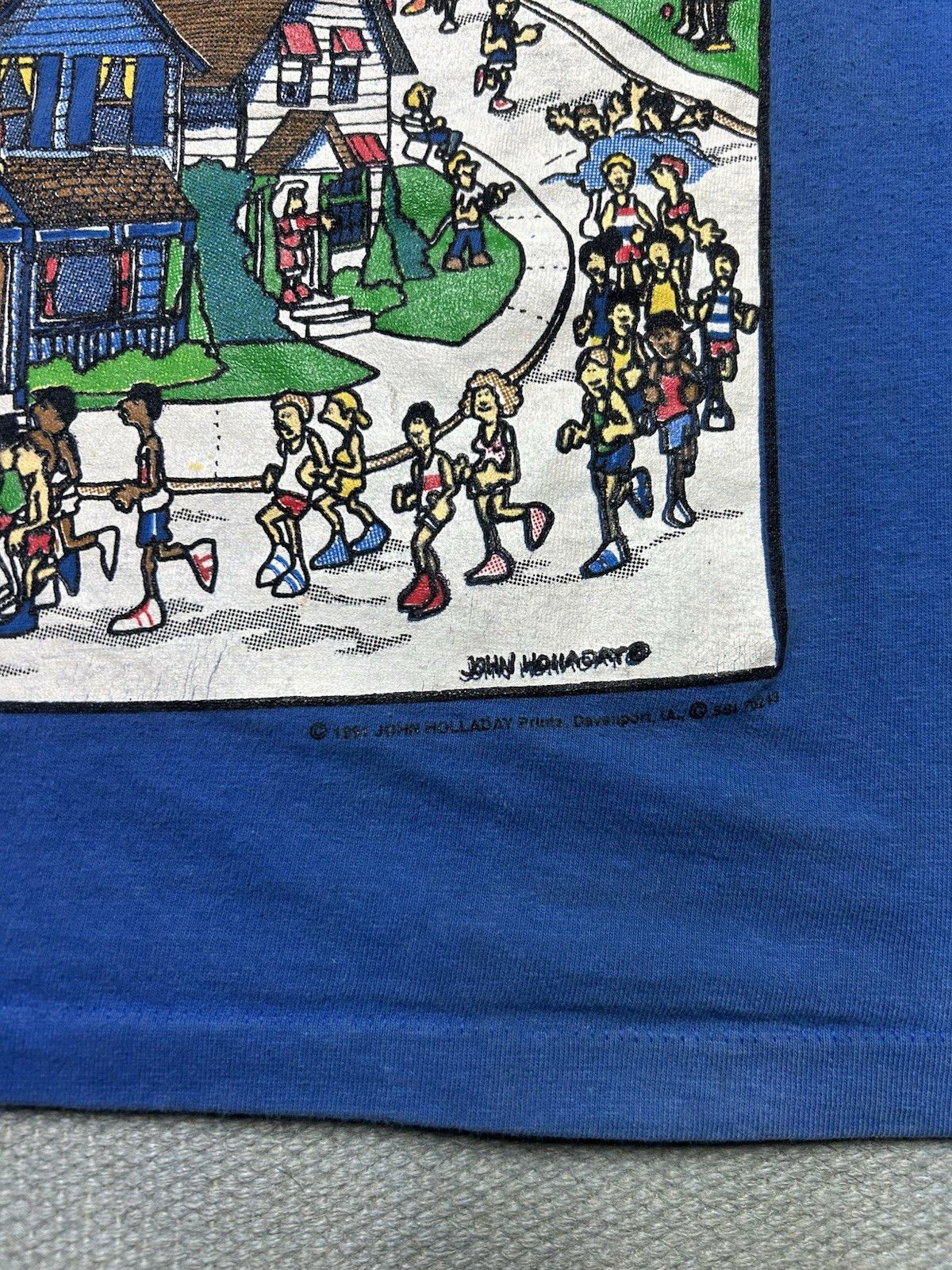 Vintage Vtg 90s t shirt the jogger John Holladay cartoon running M Size US M / EU 48-50 / 2 - 3 Thumbnail