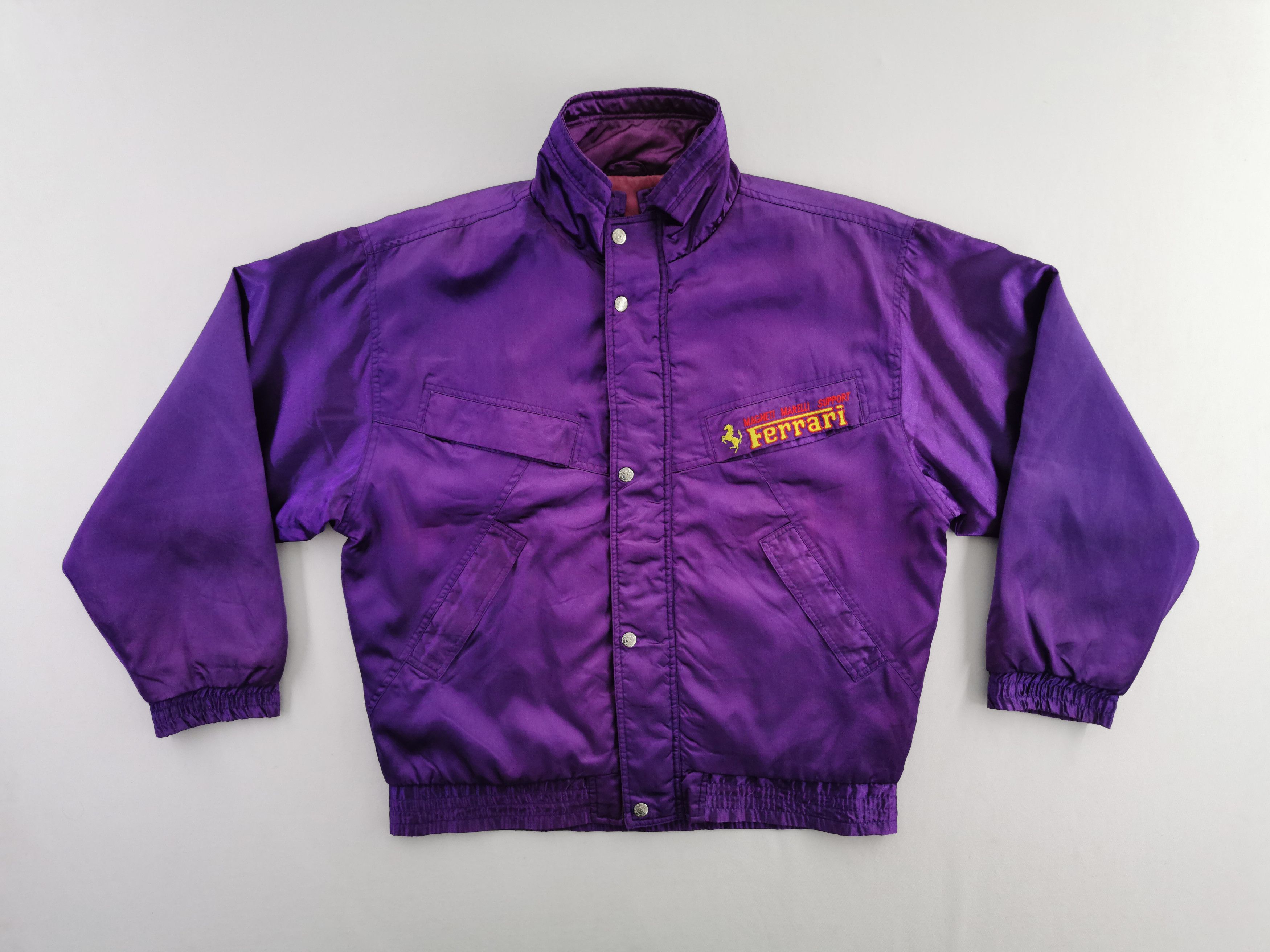 Vintage Vintage 90's Magnet Marelli X Ferrari Racing Jacket Size US L / EU 52-54 / 3 - 3 Thumbnail