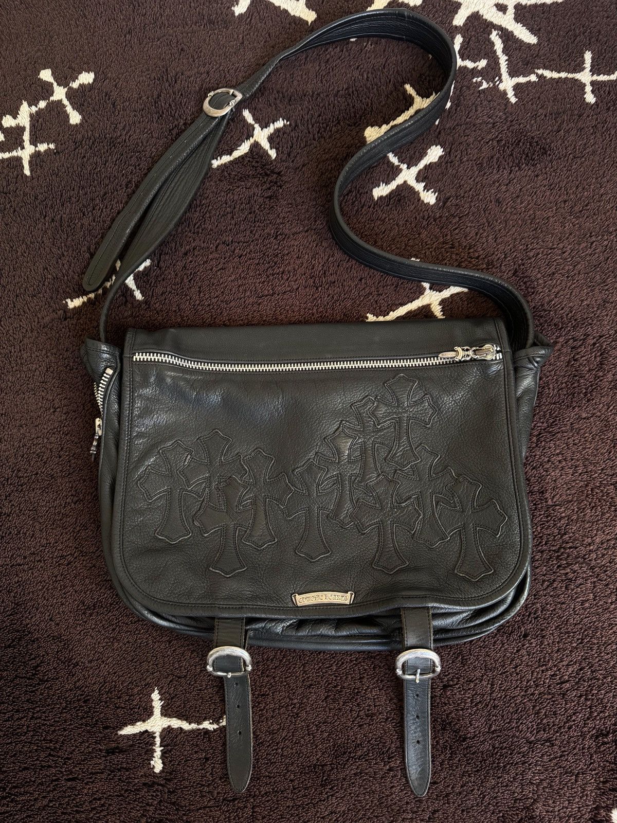 Chrome Hearts Chrome Hearts multi cross leather messenger bag Size ONE SIZE - 2 Thumbnail