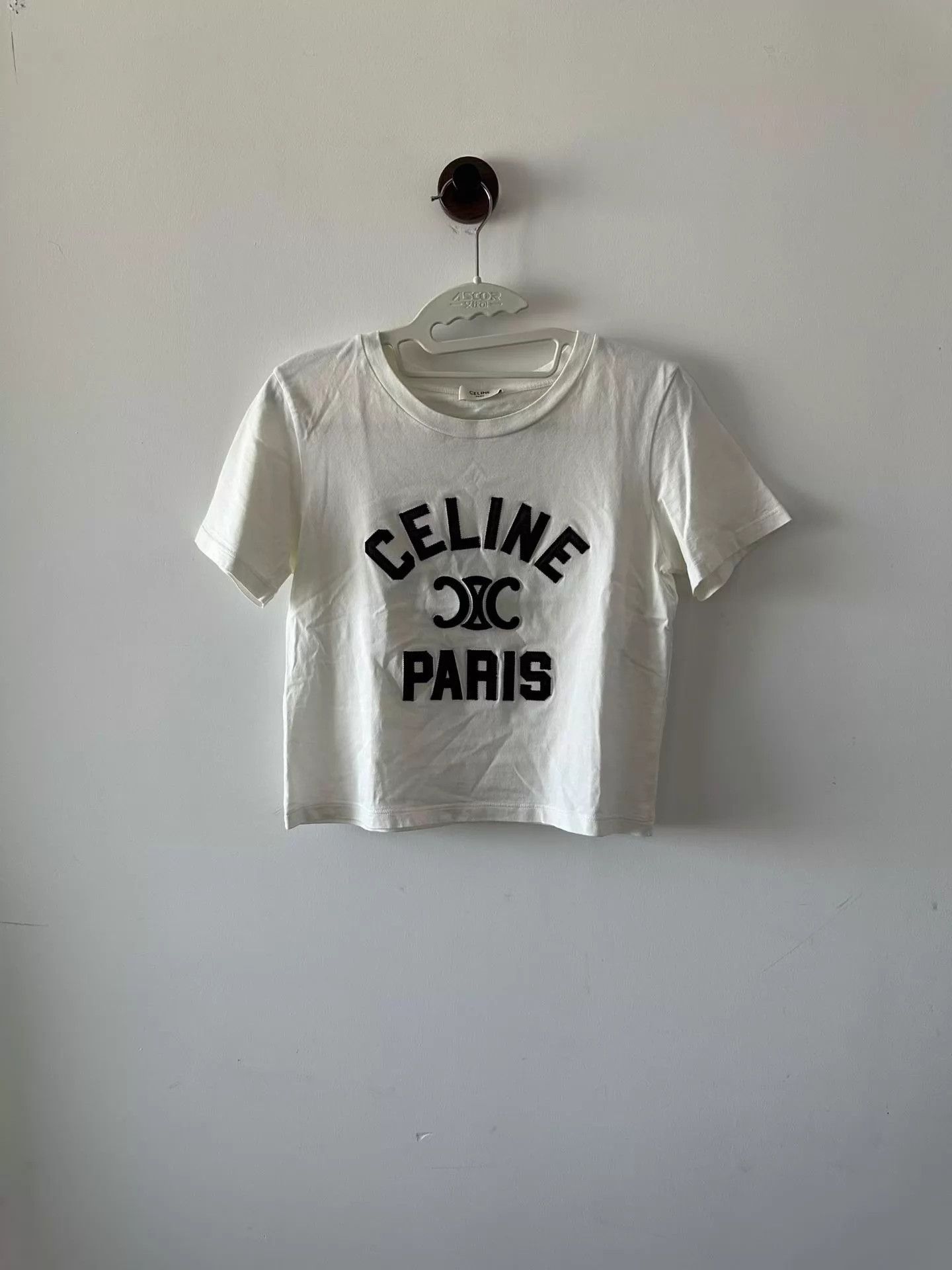 Celine Celine Triomphe Embroidered Short Sleeve XS 98 New Size XS / US 0-2 / IT 36-38 - 1 Thumbnail