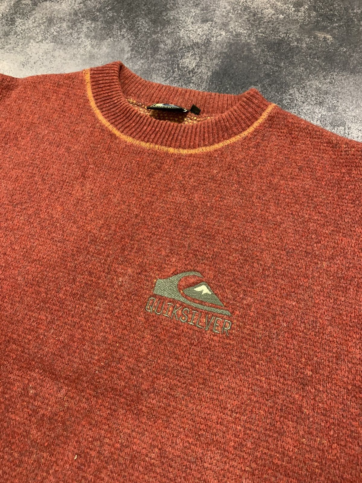 Quiksilver × Vintage Rare🍊 Vintage 90 s Quiksilver Embroidered Logo Sweatshirt Size US M / EU 48-50 / 2 - 5 Thumbnail