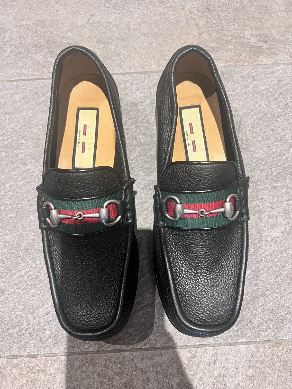 Gucci Gucci Horsebit Black Grain Leather Loafers Size US 6 / EU 39 - 3 Thumbnail