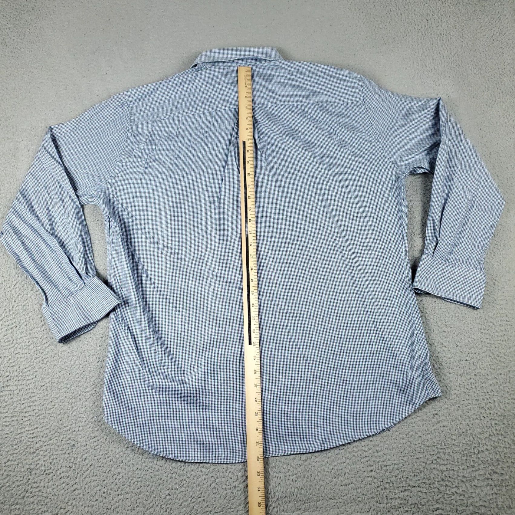 Peter Millar Peter Millar Button-Up Shirt Mens XL Blue Plaid Long Sleeve Casual Size US XL / EU 56 / 4 - 3 Thumbnail