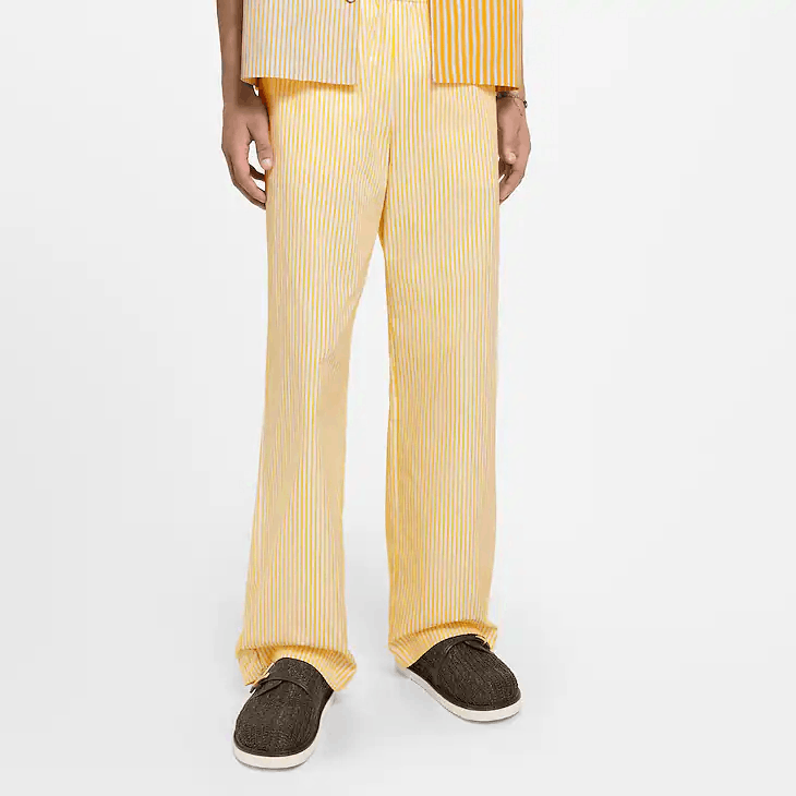 Louis Vuitton Monogram Striped Drawstring Trousers Size 52R - 3 Thumbnail