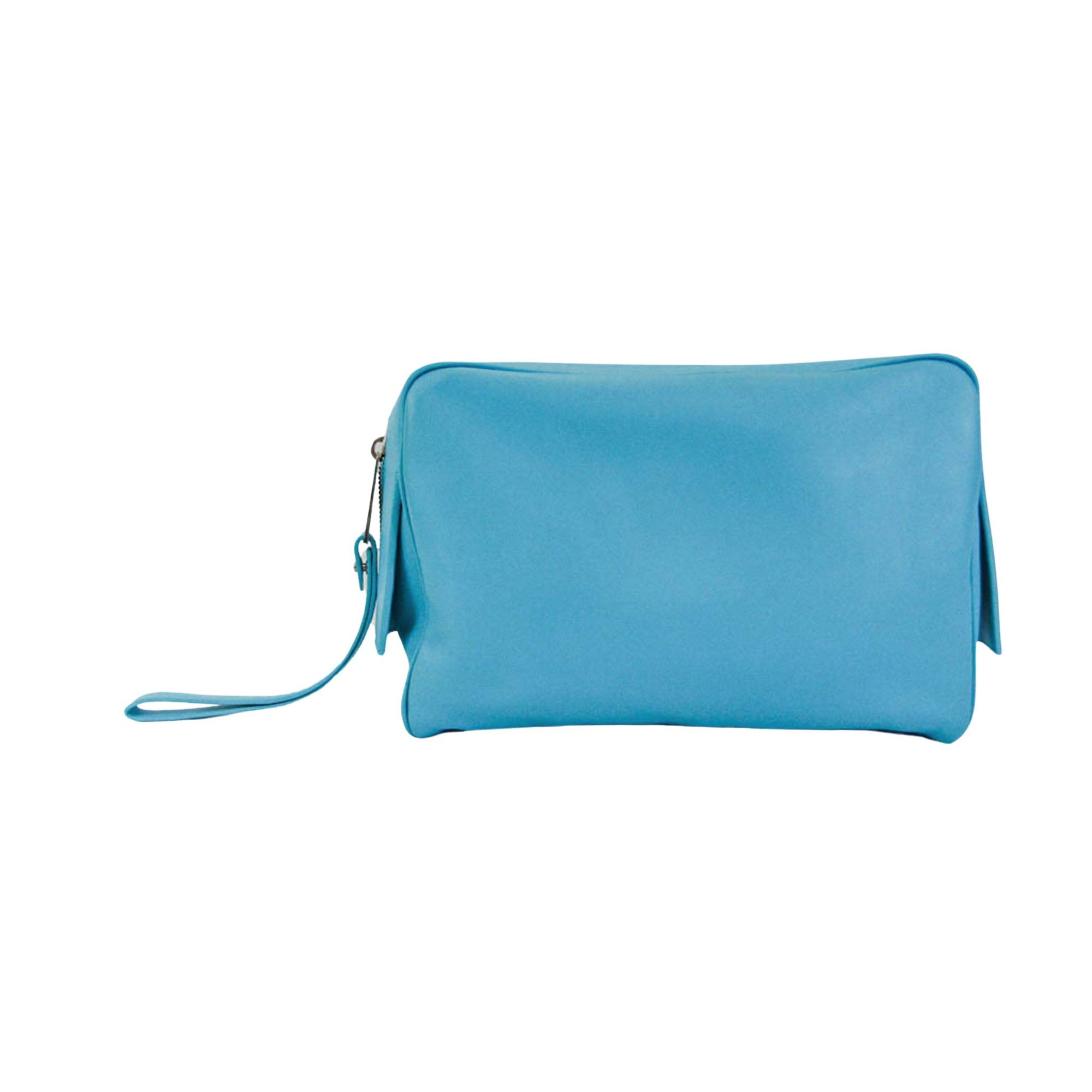 Bottega Veneta Blue Leather Clutch Bag (Pre-Owned) Size ONE SIZE - 1 Thumbnail