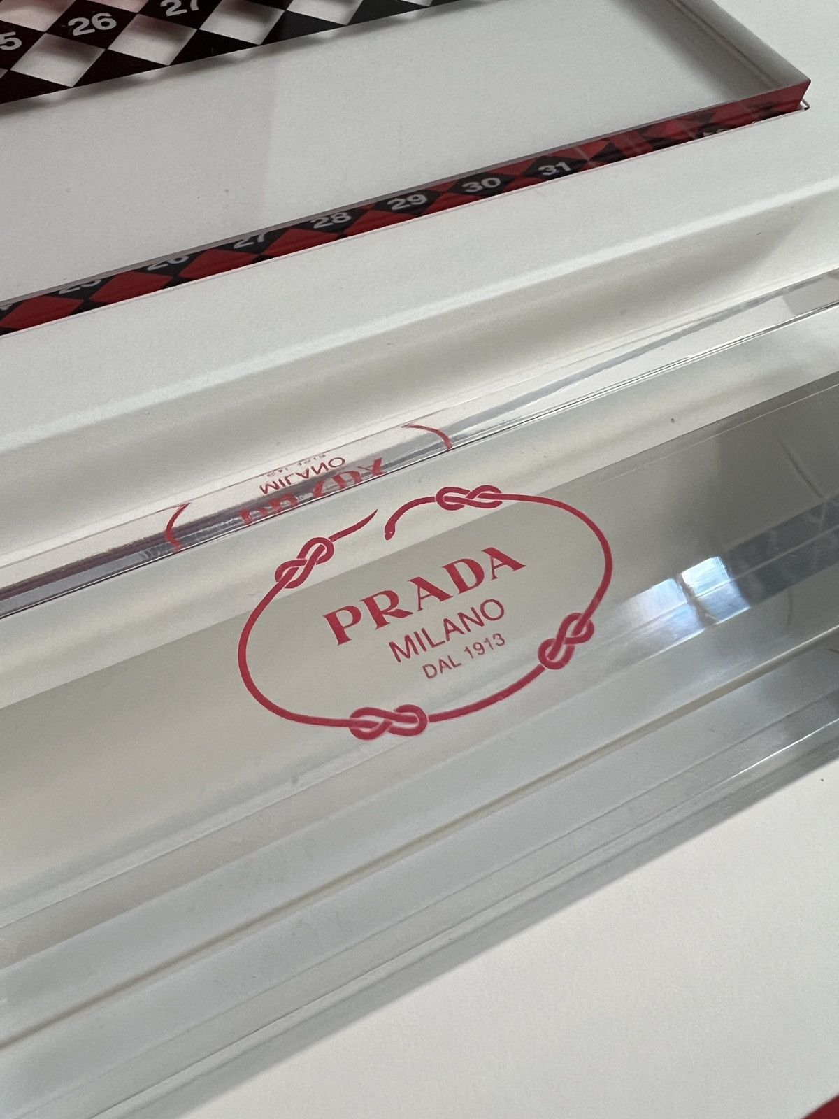 Prada 🔺Prada triangle table acrylic calendar home decor Size ONE SIZE - 4 Thumbnail
