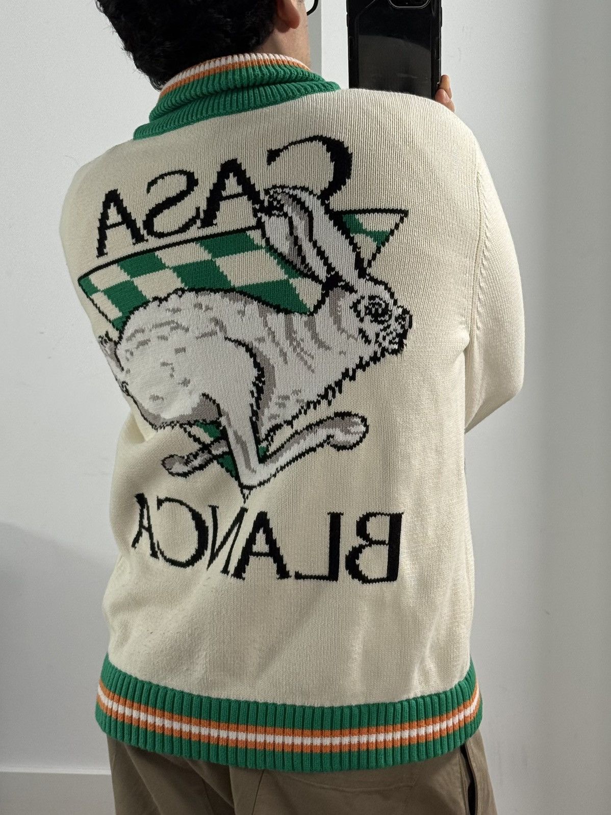 Casablanca Casablanca Racing Team Cardigan Retro Bunny Knit Size US L / EU 52-54 / 3 - 3 Thumbnail
