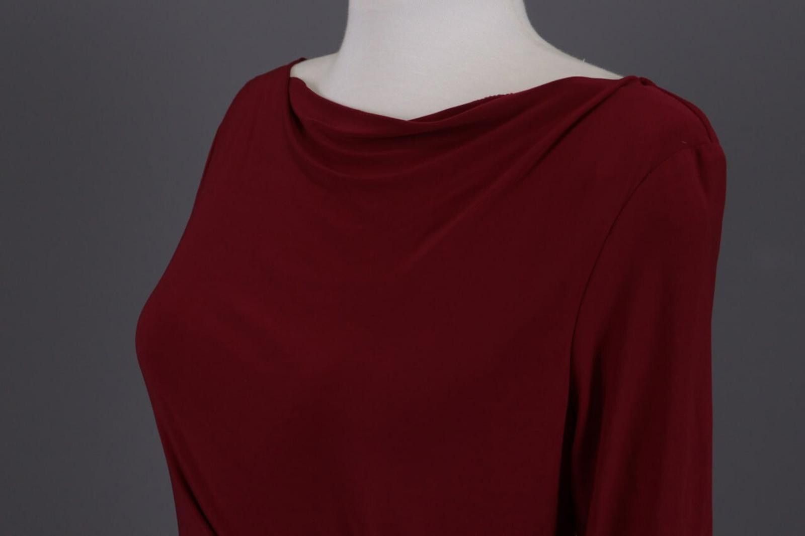 Lauren Ralph Lauren Lauren Ralph Lauren Burgundy Midi Lenght Dress Size 4 Size S / US 4 / IT 40 - 8 Thumbnail