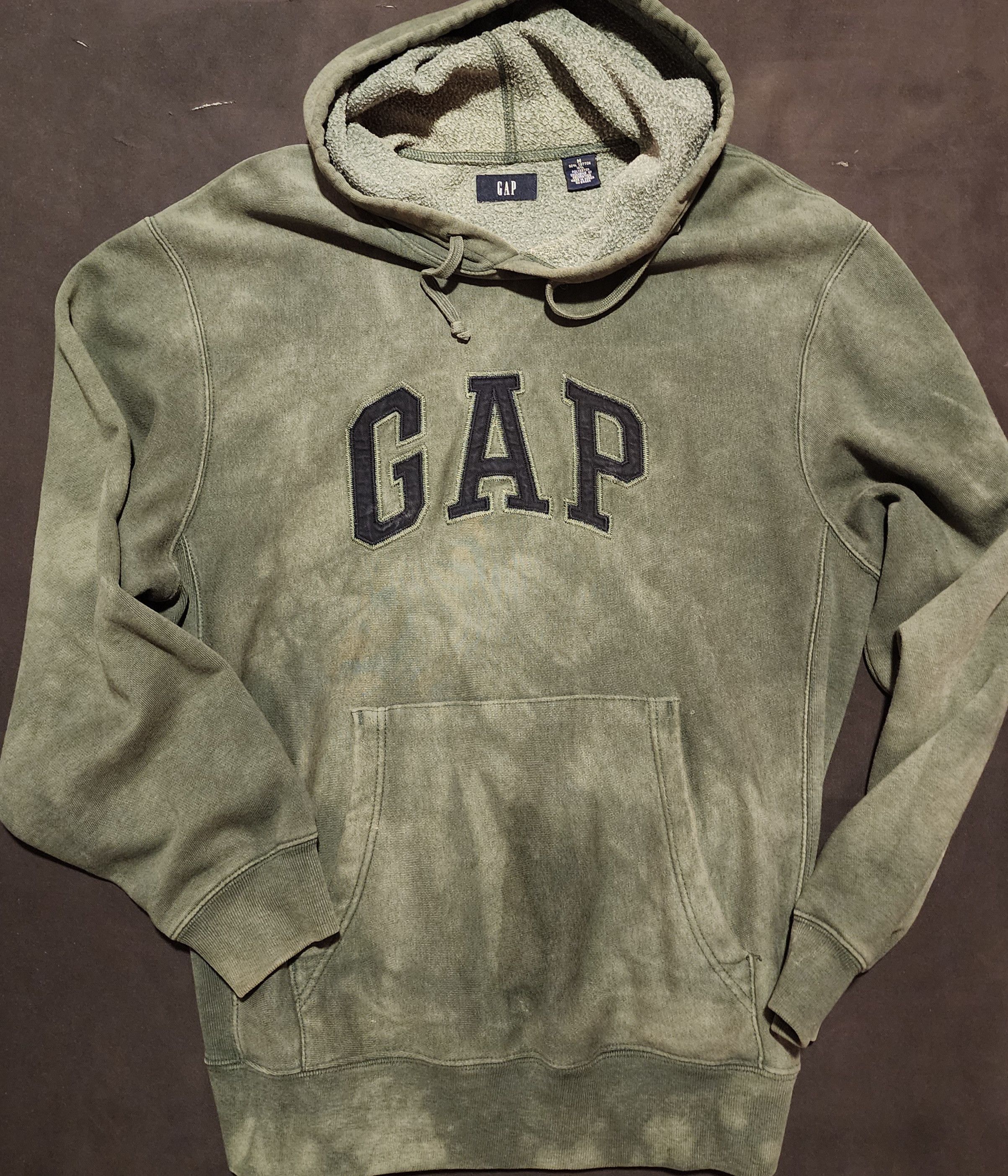 Gap Vintage 90s Gap OG Heavyweight Spell Out Hoodie Korea M Size US M / EU 48-50 / 2 - 1 Thumbnail