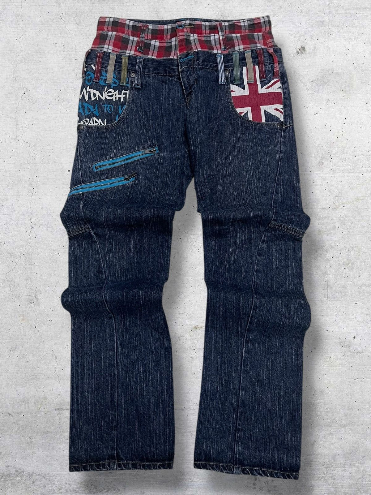Hysteric Glamour VINTAGE ANTFUL JAPAN CRAFTED UNION JACK PUNK DESIGN OG DENIM Size US 29 - 1 Thumbnail