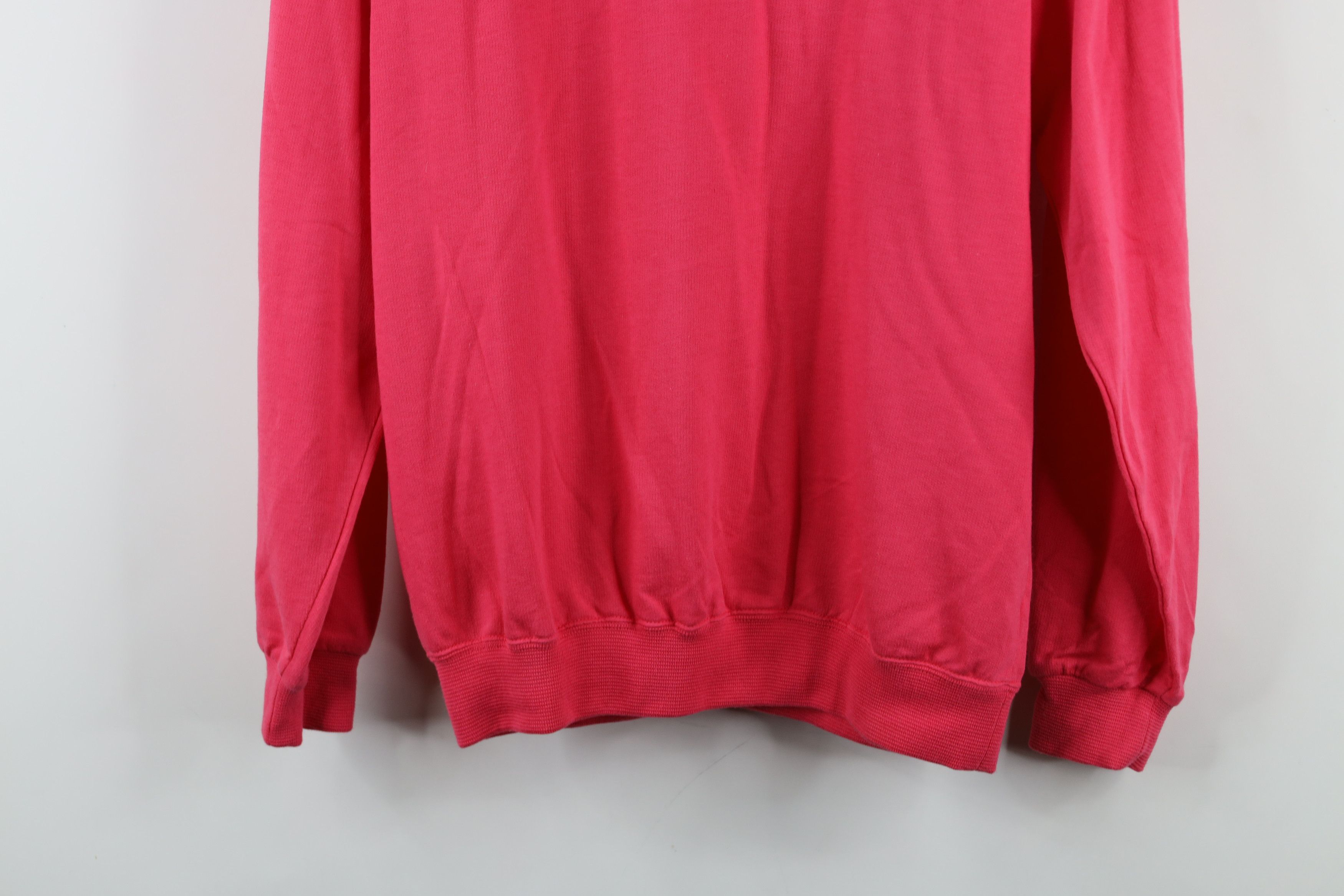 Asics × Vintage Deadstock Vintage 90s Asics Collared Pullover Polo Pink Size L / US 10 / IT 46 - 3 Thumbnail
