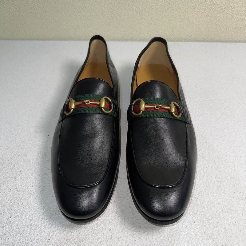 Gucci Gucci Leather Horsebit Loafers for Men - Size US 9 / EU 42 - 2 Thumbnail