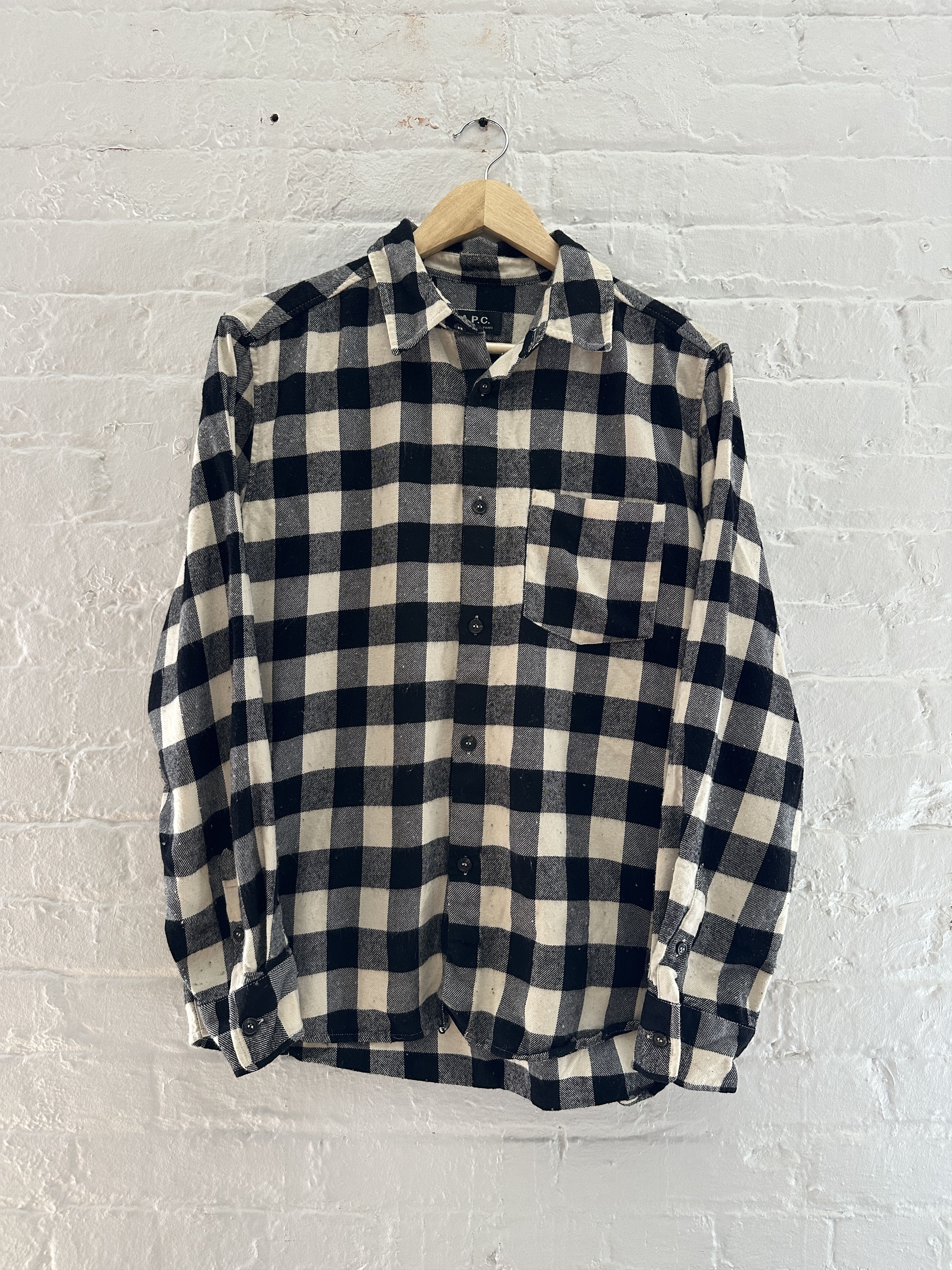 A.P.C. A.P.C. Wool Checkered Flannel Size US M / EU 48-50 / 2 - 1 Thumbnail