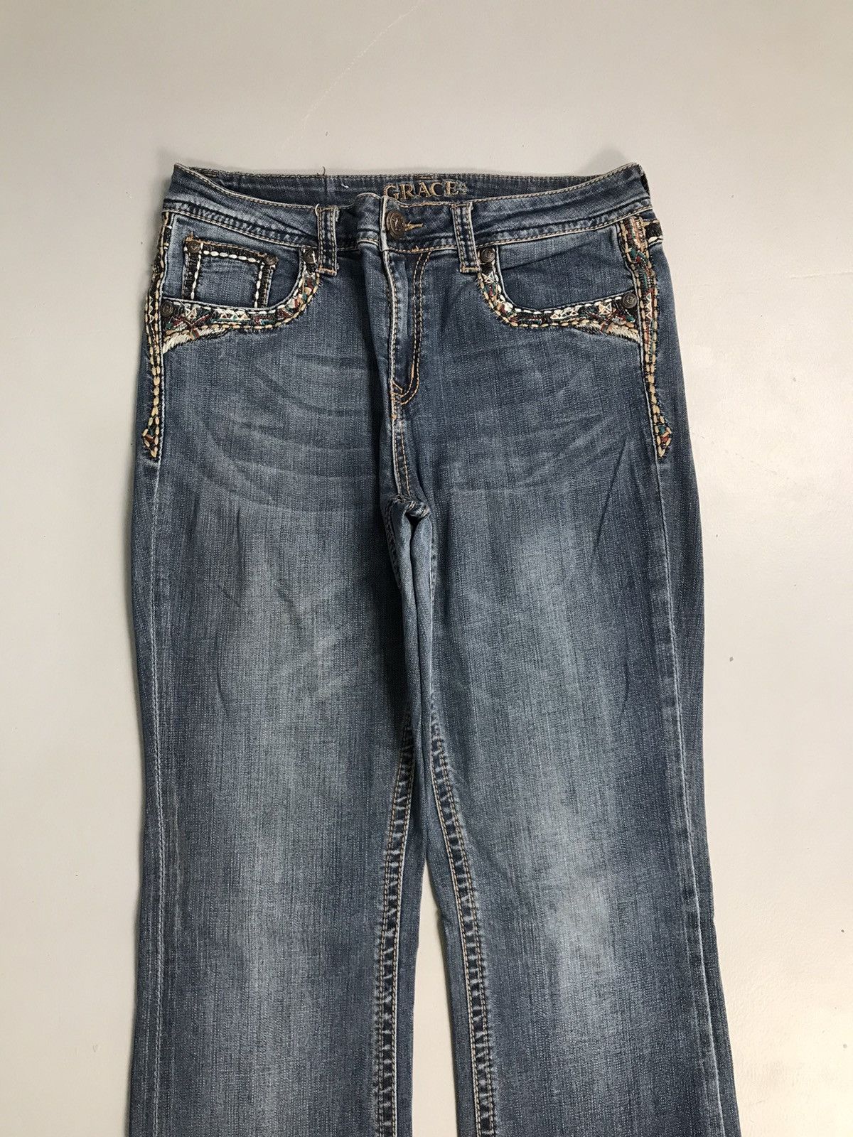 Grace in LA Vintage grace in LA embroidered denim Size 32" / US 10 / IT 46 - 4 Thumbnail