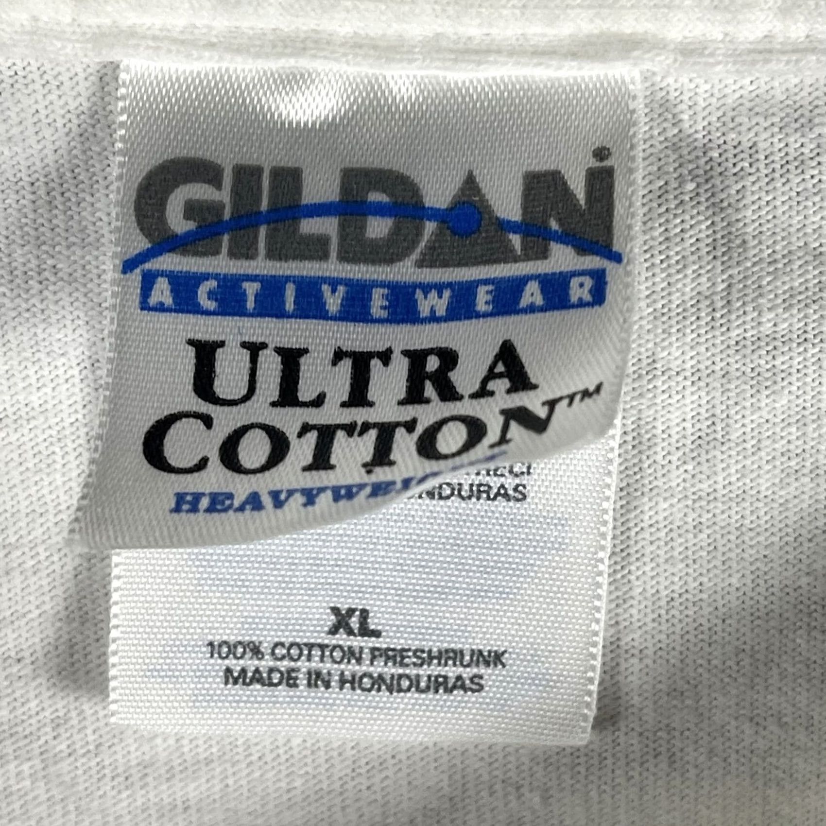 Gildan VINTAGE Mustang Pony Trails Shirt Mens XL White West Michigan 2002 Car Club 00s Size US XL / EU 56 / 4 - 6 Thumbnail