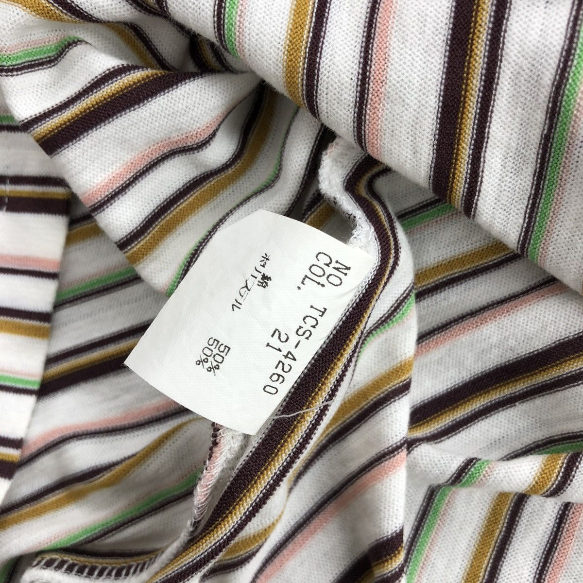 Tornado Mart 2000s Tornado Mart Japan Striped Lgb Goa Style Button TShirt Size S / US 4 / IT 40 - 9 Thumbnail
