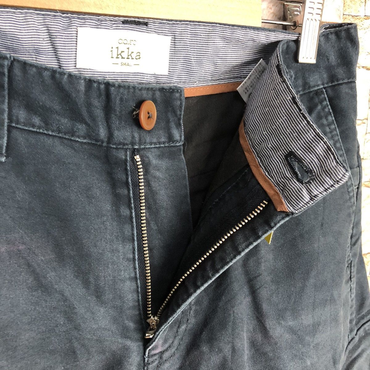 Japanese Brand Ikka japan streetwear Blue Cargo Multipocket Pants #A589 Size US 29 - 15 Thumbnail