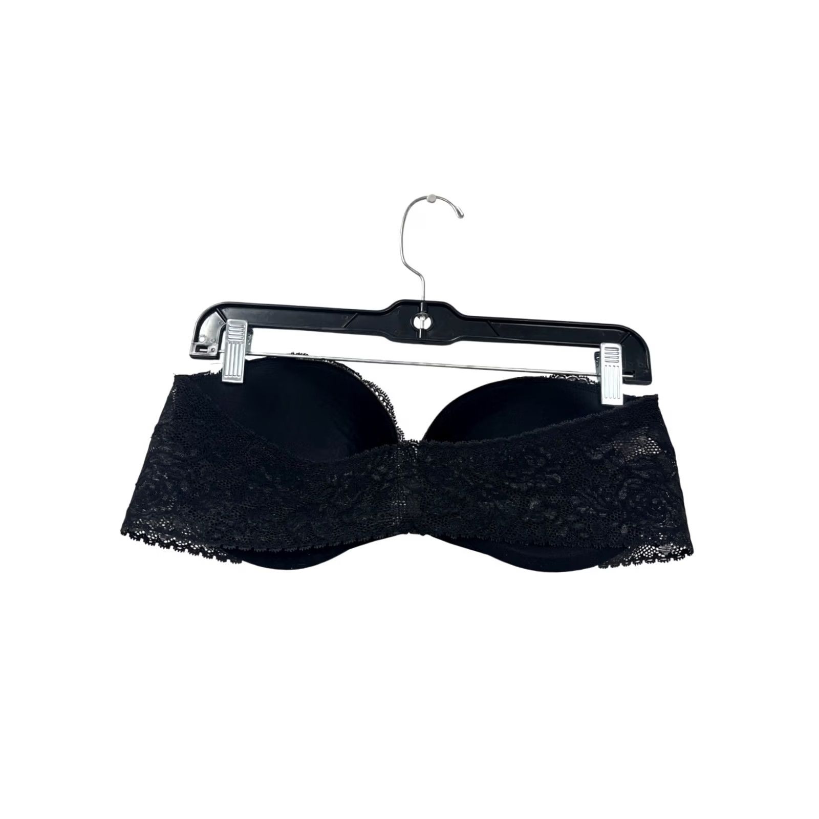 Victoria's Secret Victoria's Secret Bra Shirt Black Lace Strapless 38D Unisex Adults Underwire Push Up S Size ONE SIZE - 2 Thumbnail