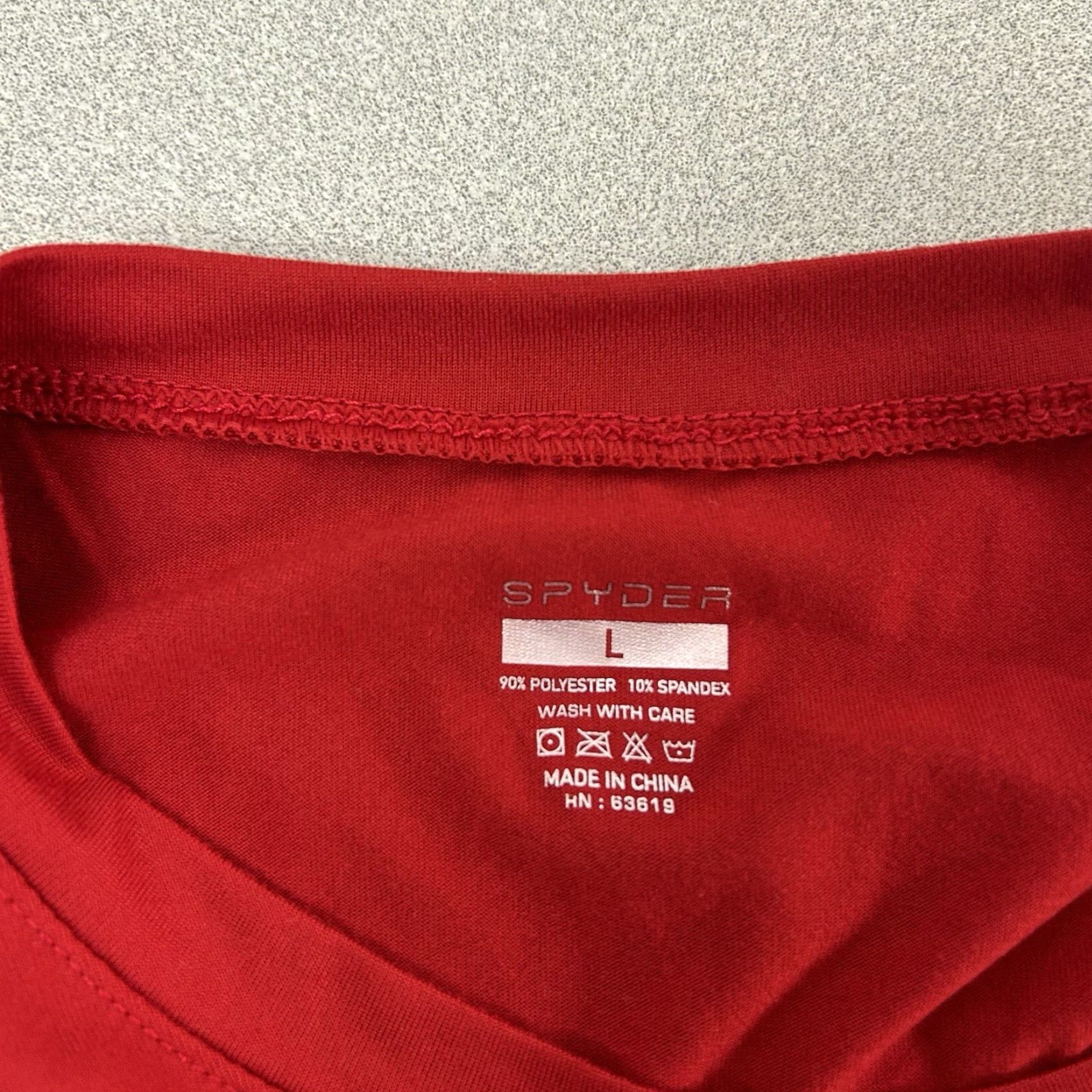 Spyder Spyder Athletic Shirt Mens Large Red T-Shirt Running Training Loungewear Athleisure Size US L / EU 52-54 / 3 - 2 Thumbnail