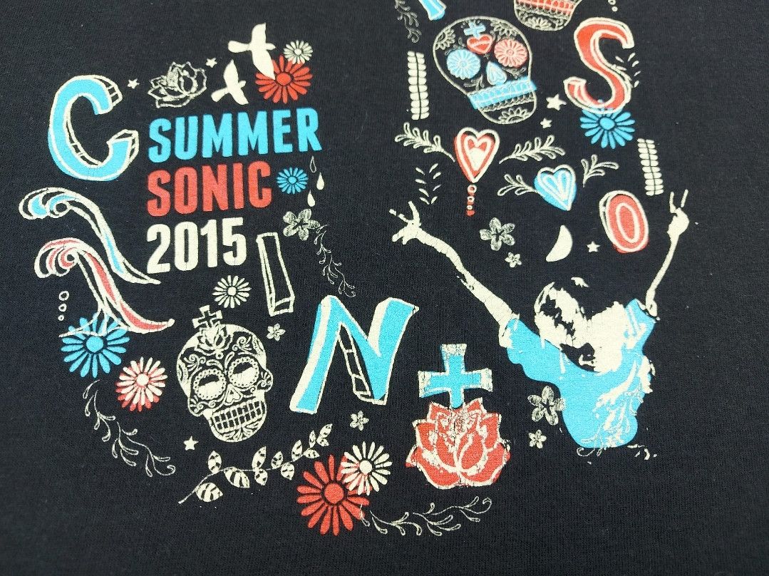 Band Tees × Japanese Brand Summer Sonic Festival 2015 Spell Out Logo Band List TEE Size US L / EU 52-54 / 3 - 6 Thumbnail