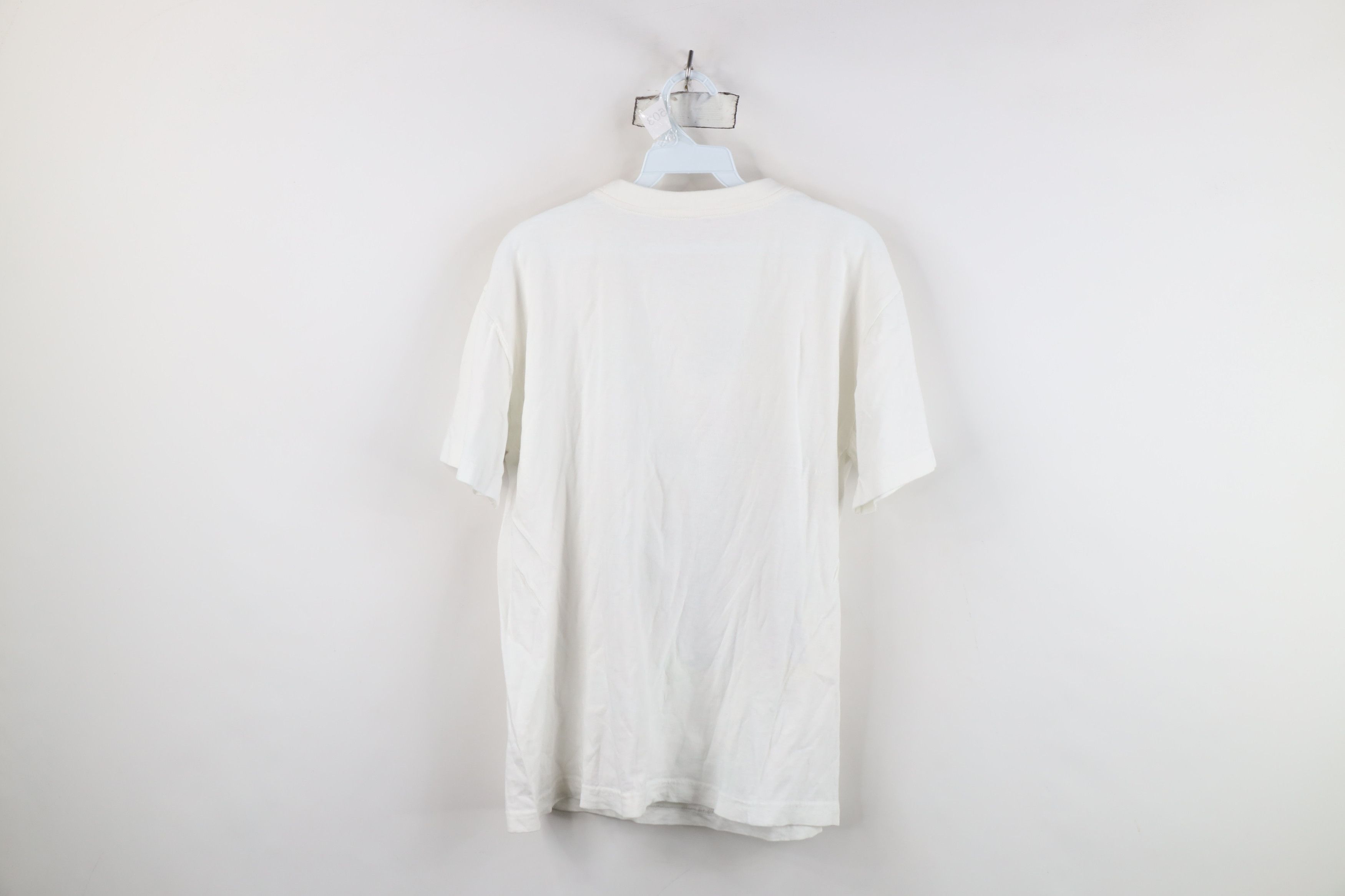 Vintage Vintage 90s Streetwear Short Sleeve T-Shirt White Cotton Size US S / EU 44-46 / 1 - 9 Thumbnail