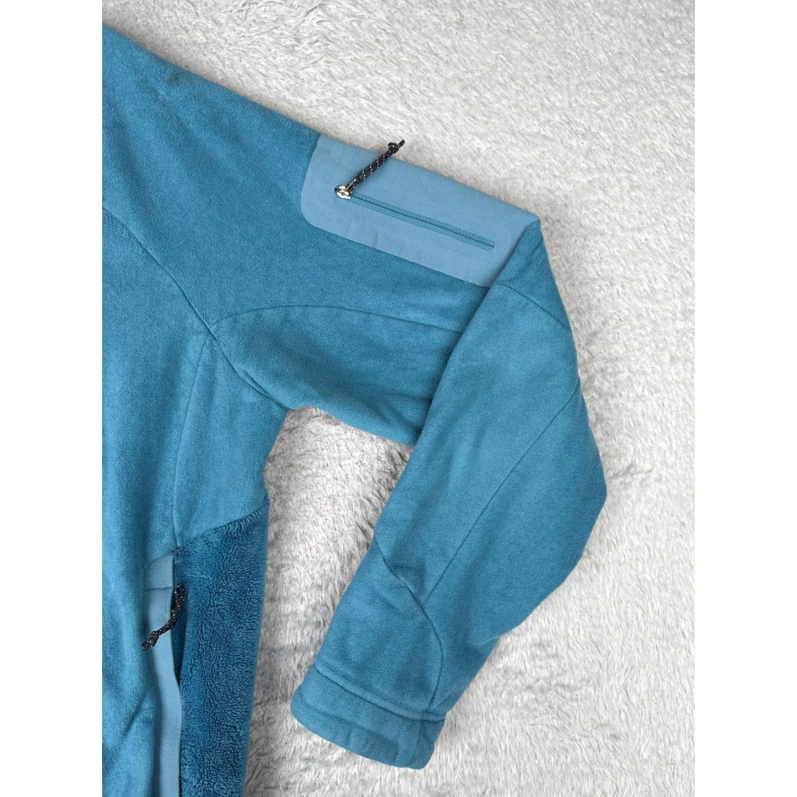 Mountain Hardwear Mountain Hardwear Fleece Jacket Womens Large Blue Full Zip Mock Neck Poly Hiking Size L / US 10 / IT 46 - 4 Thumbnail