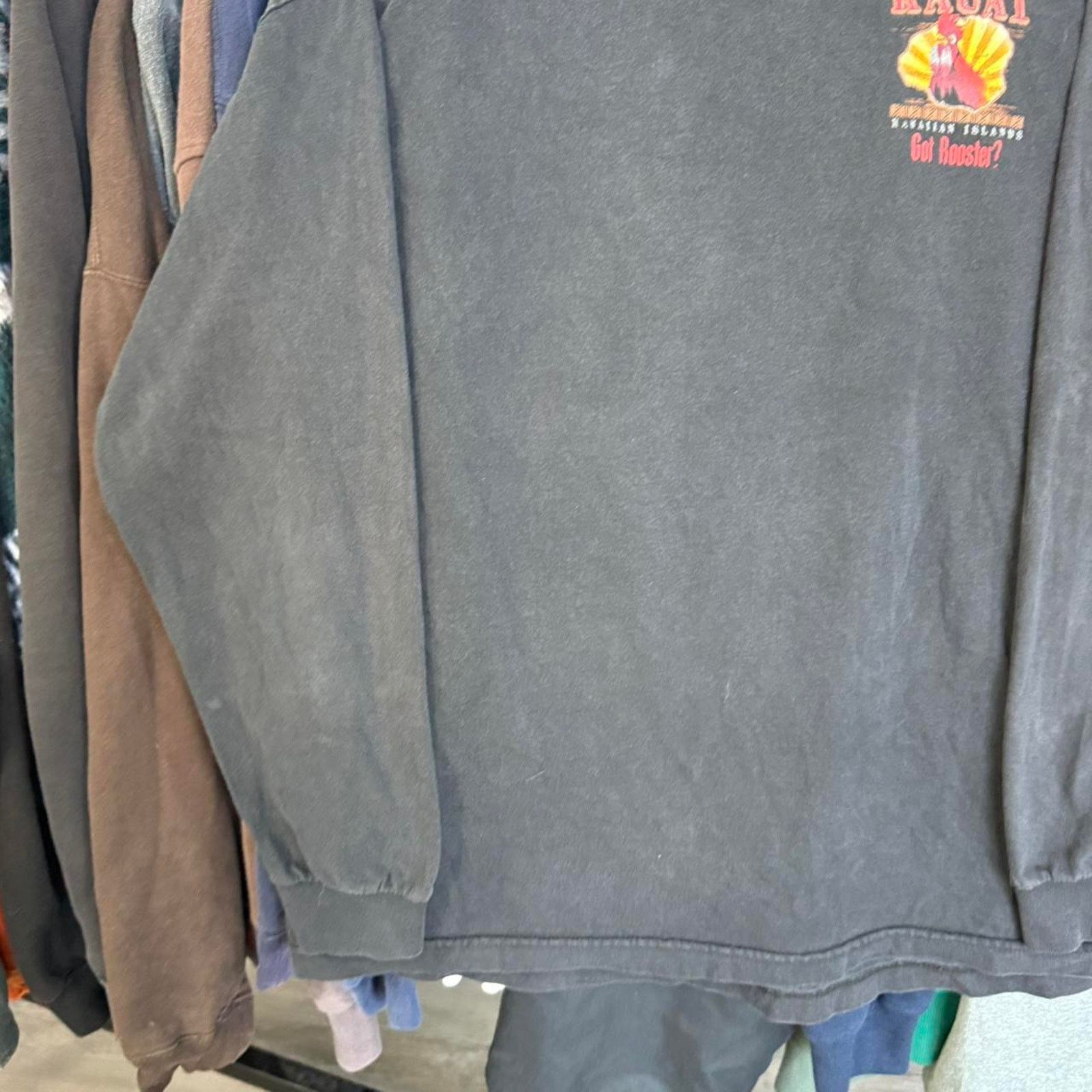 Other Vintage Y2K Kauai Rooster Long Sleeve Tee Black Size US XL / EU 56 / 4 - 6 Thumbnail