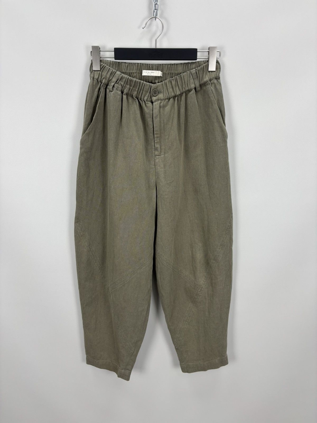 7115 by Szeki Womens linen pants 7115 by Szeki Size M Color Green Size 26" / US 2 / IT 38 - 1 Thumbnail