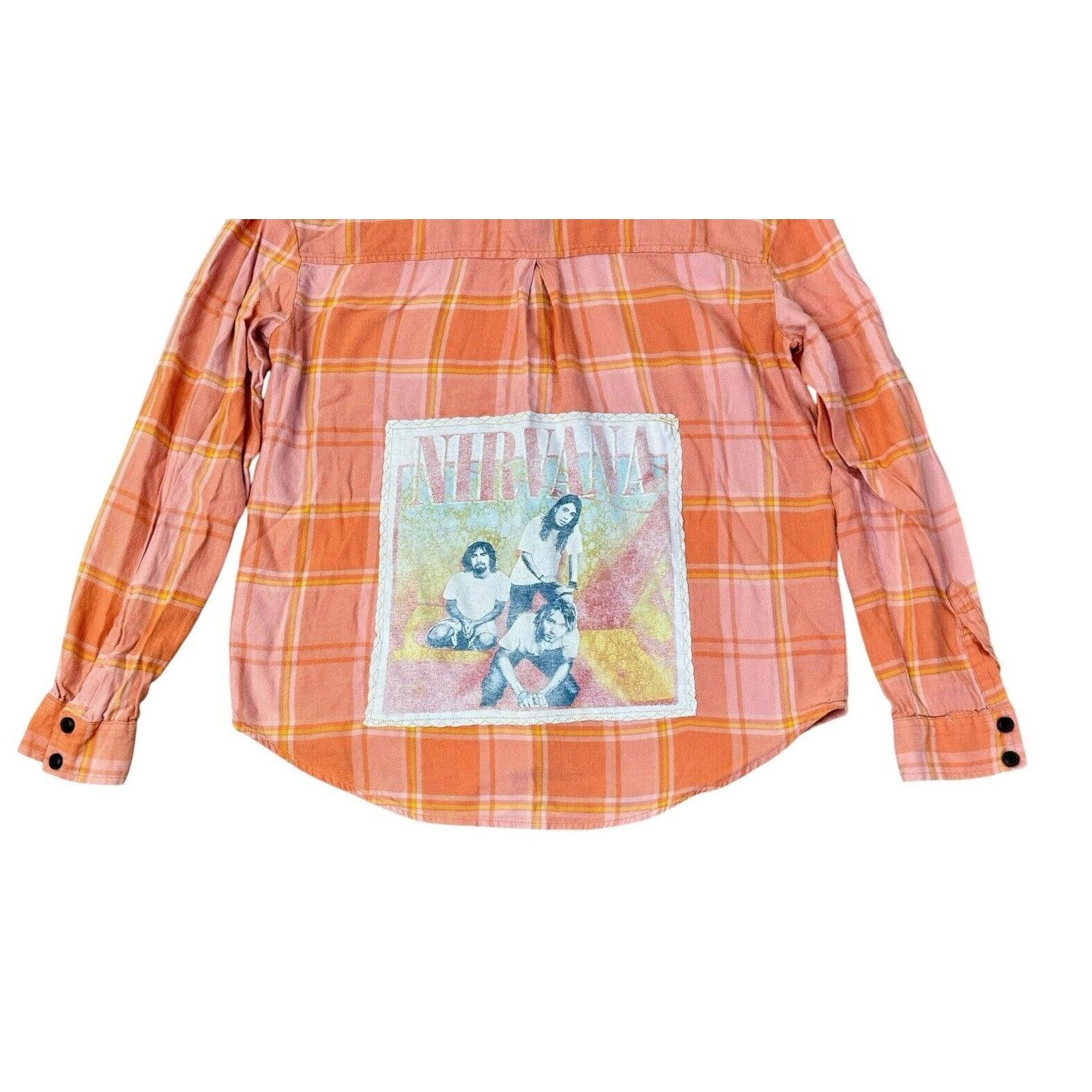 Nirvana NIRVANA Retro Vintage 90s Grunge Rock Plaid Flannel Size M Size M / US 6-8 / IT 42-44 - 10 Thumbnail