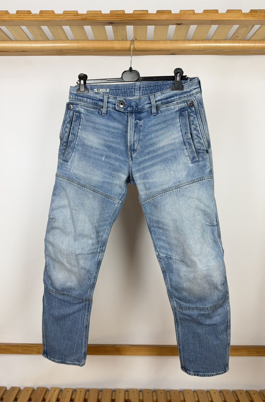 G-Star G Star Raw Jeans Diver 3D Slim Light Wash 32x30 Blue Size US 32 / EU 48 - 1 Thumbnail