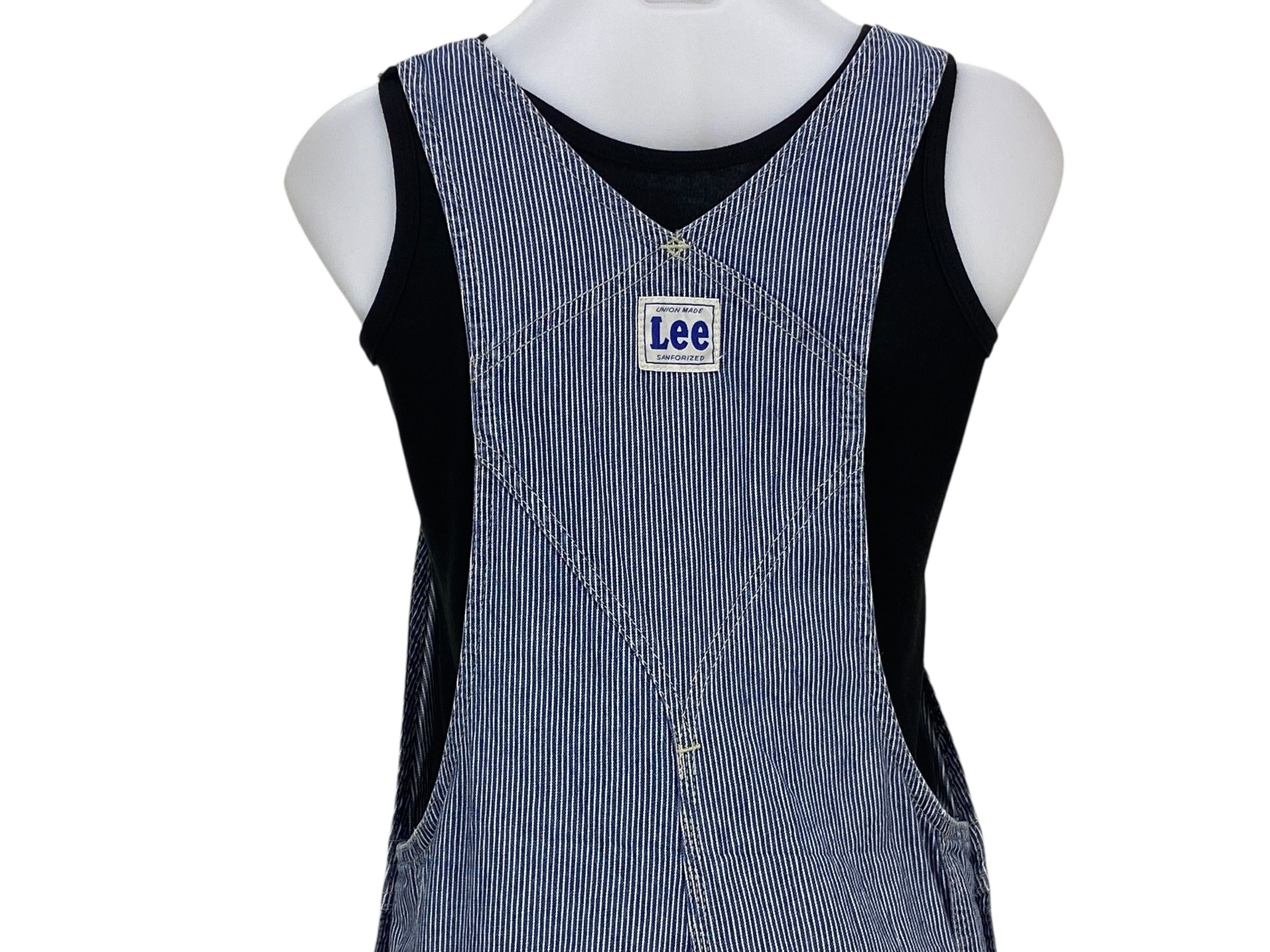 Lee Lee Carpenter Bib Overalls Hickory Stripes Size US 30 / EU 46 - 6 Thumbnail
