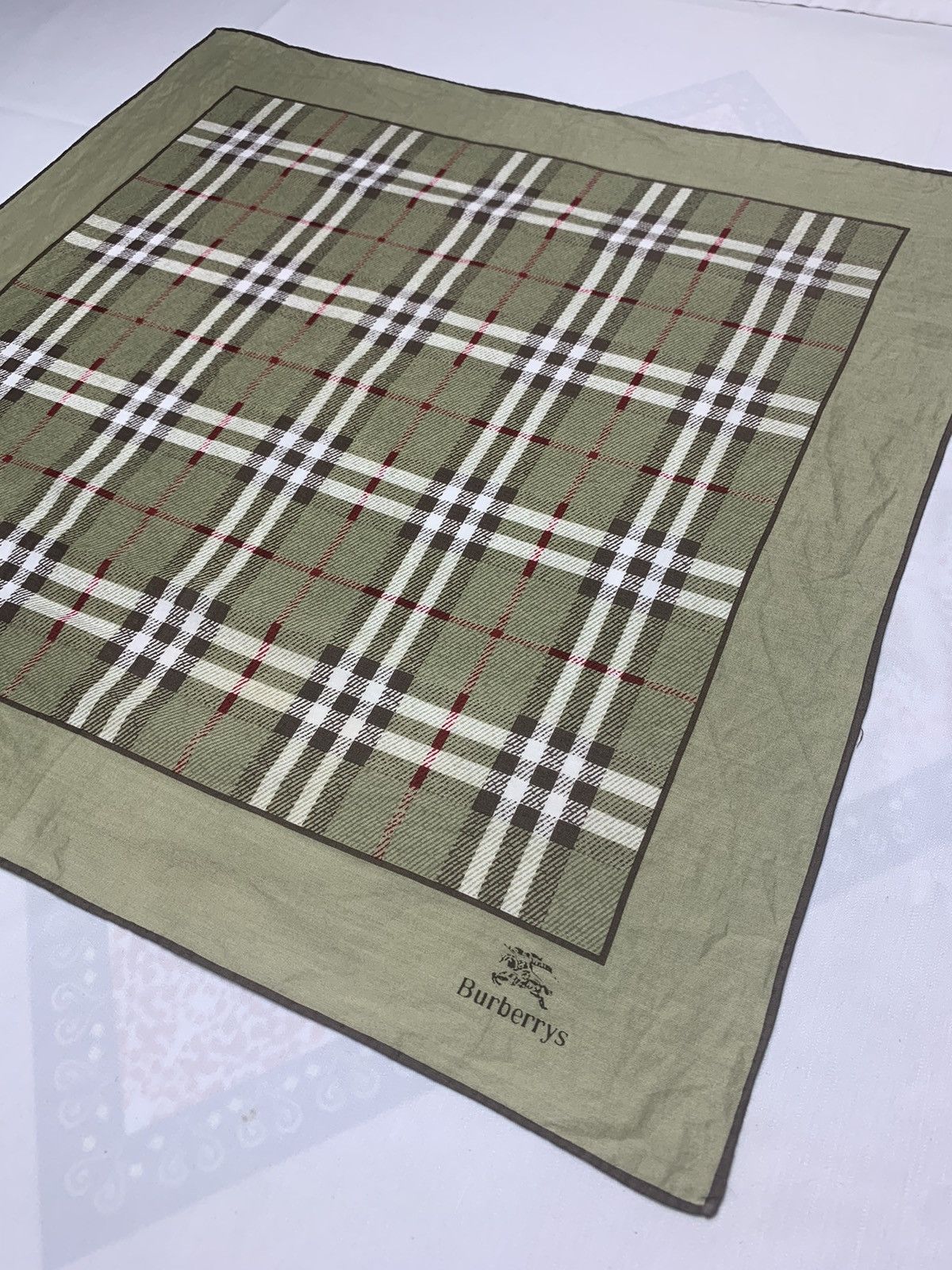 Vintage Burberry Handkerchief / Neckerchief / Bandana