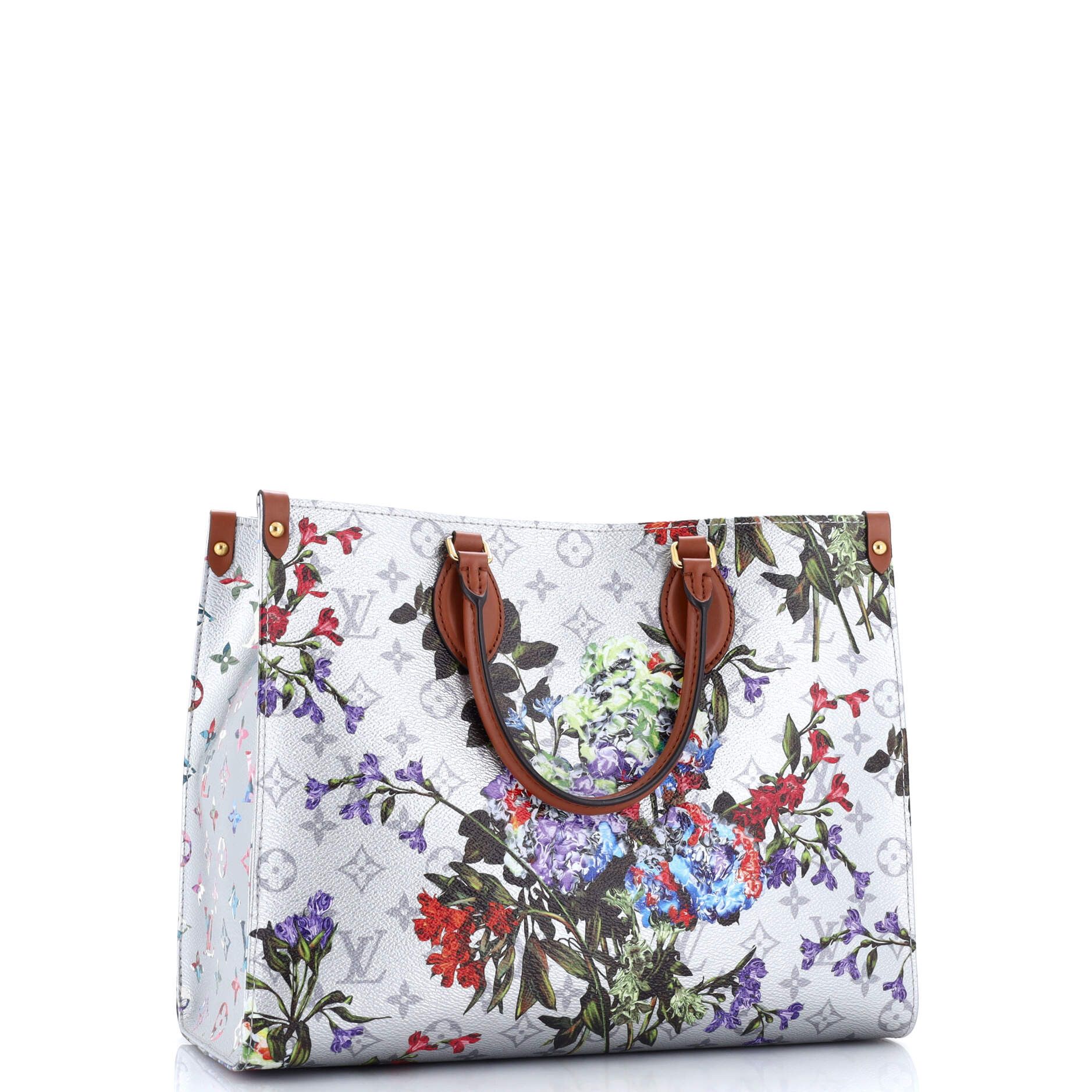 Louis Vuitton OnTheGo Tote Limited Edition Floral Monogram Canvas MM Size ONE SIZE - 1 Thumbnail