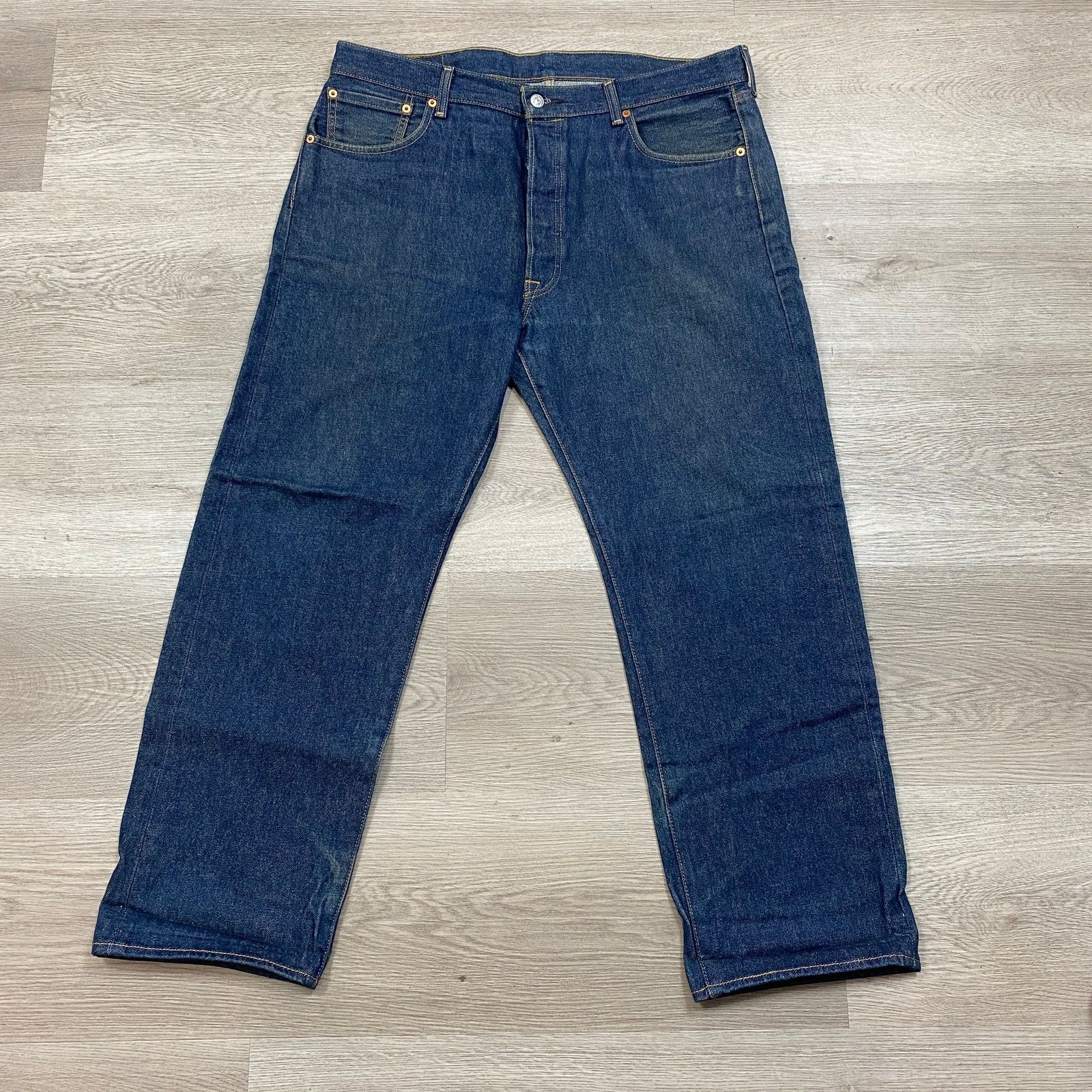 Levi's Levi's 501 Straight Leg Jeans Men's 38x28 Size US 38 / EU 54 - 2 Thumbnail