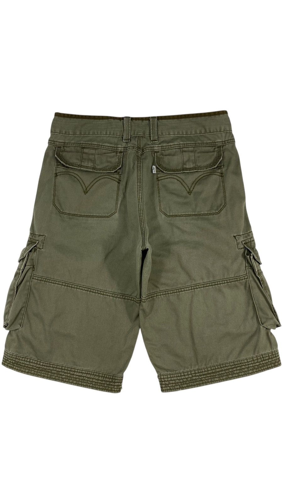 Levi's 🔥LASTDROP🔥VTG Levis Cargo Military Multipockets Khaki Shorts Size US 31 - 2 Thumbnail