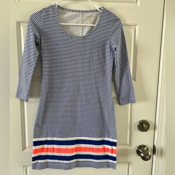 Lilly Pulitzer Lilly Pulitzer Beacon Navy white orange striped Dress Size XXS / US 00 / IT 34 - 3 Thumbnail