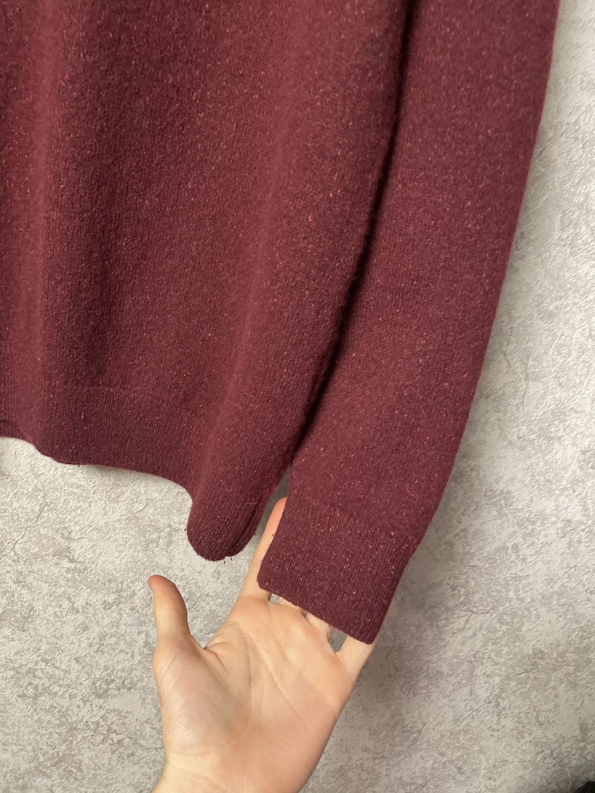 Barbour Vintage Barbour Burgundy Wool Sweater Crewneck Size US M / EU 48-50 / 2 - 9 Thumbnail