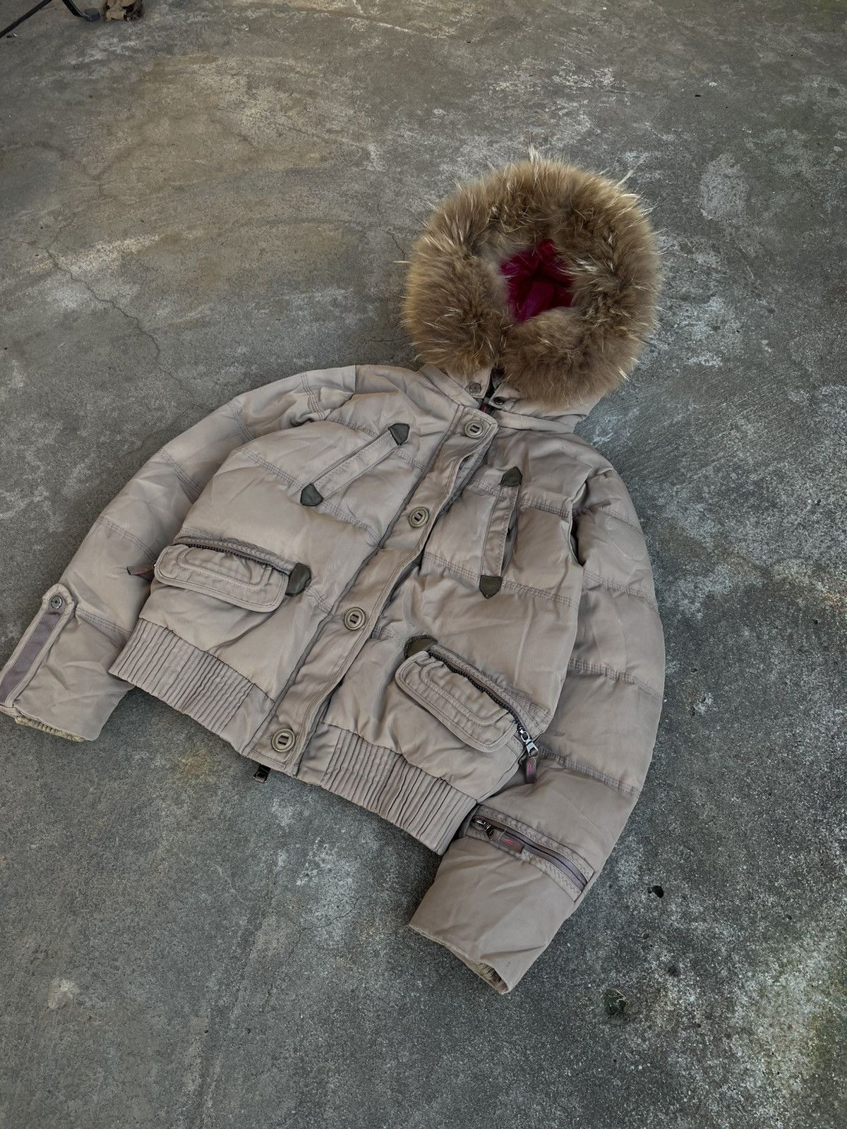 Abercrombie & Fitch Hysteric Glamour If Six Was Nine Faux Fur Jacket LGB Typ Y2k Size S / US 4 / IT 40 - 3 Thumbnail
