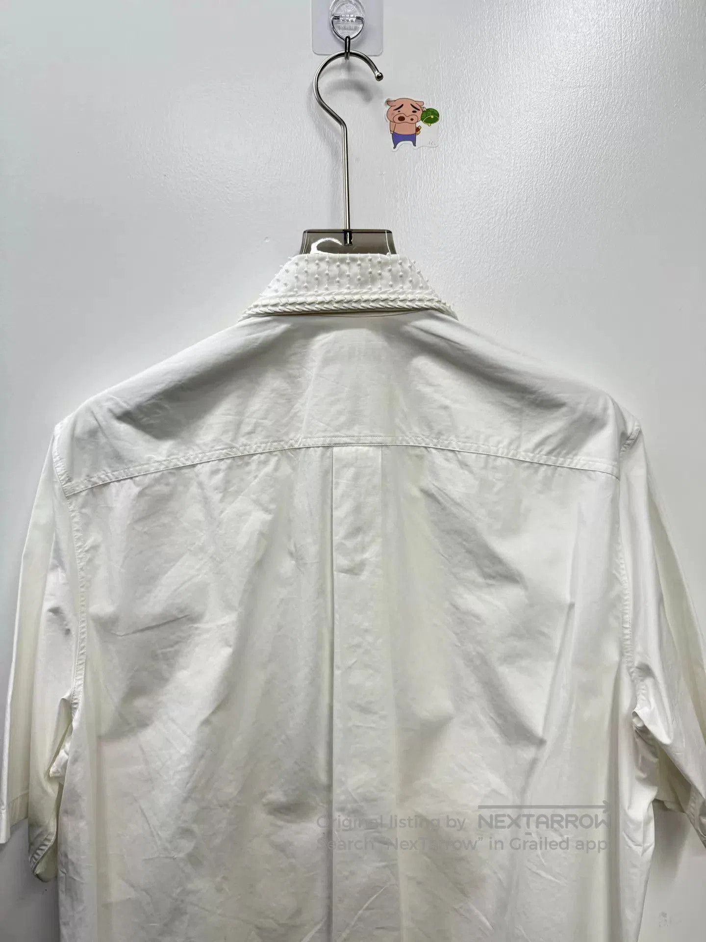 Valentino White Short Sleeve Button-Down Shirt. Size US M / EU 48-50 / 2 - 5 Thumbnail