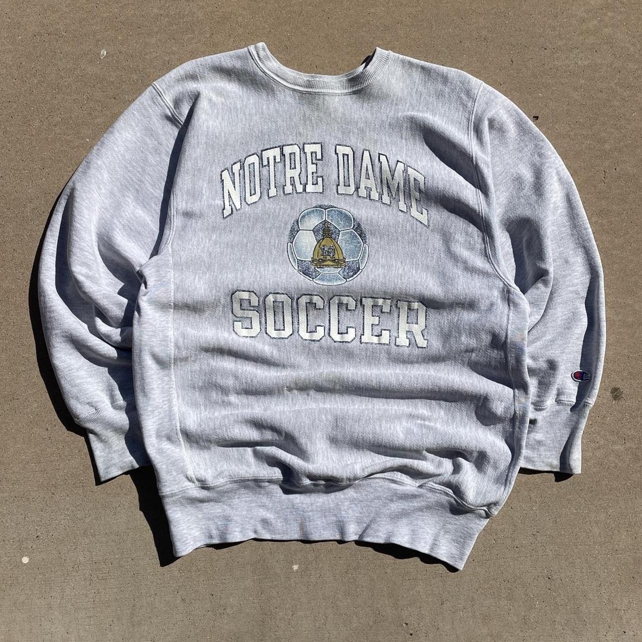 Champion × Vintage Vintage 90s Notre Dame Reverse Weave Size US XXL / EU 58 / 5 - 1 Thumbnail
