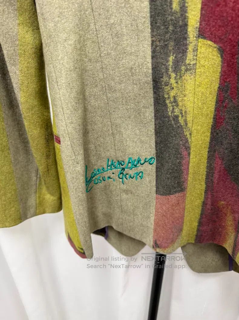 Yohji Yamamoto Yohji Yamamoto size 4 Oil painting waist wool blazer Size 38R - 9 Thumbnail