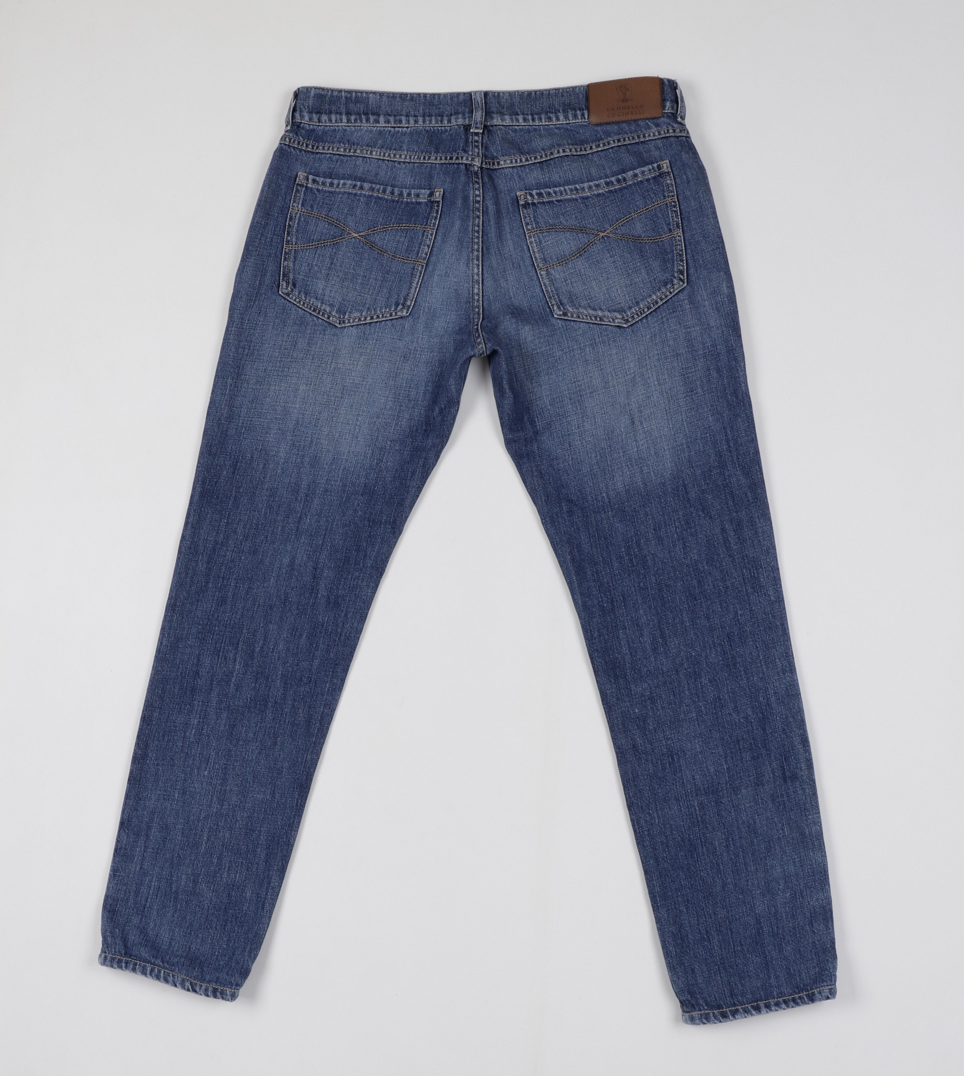 Brunello Cucinelli Brunello Cucinelli Blue Cotton Jeans Size US 32 / EU 48 - 10 Thumbnail