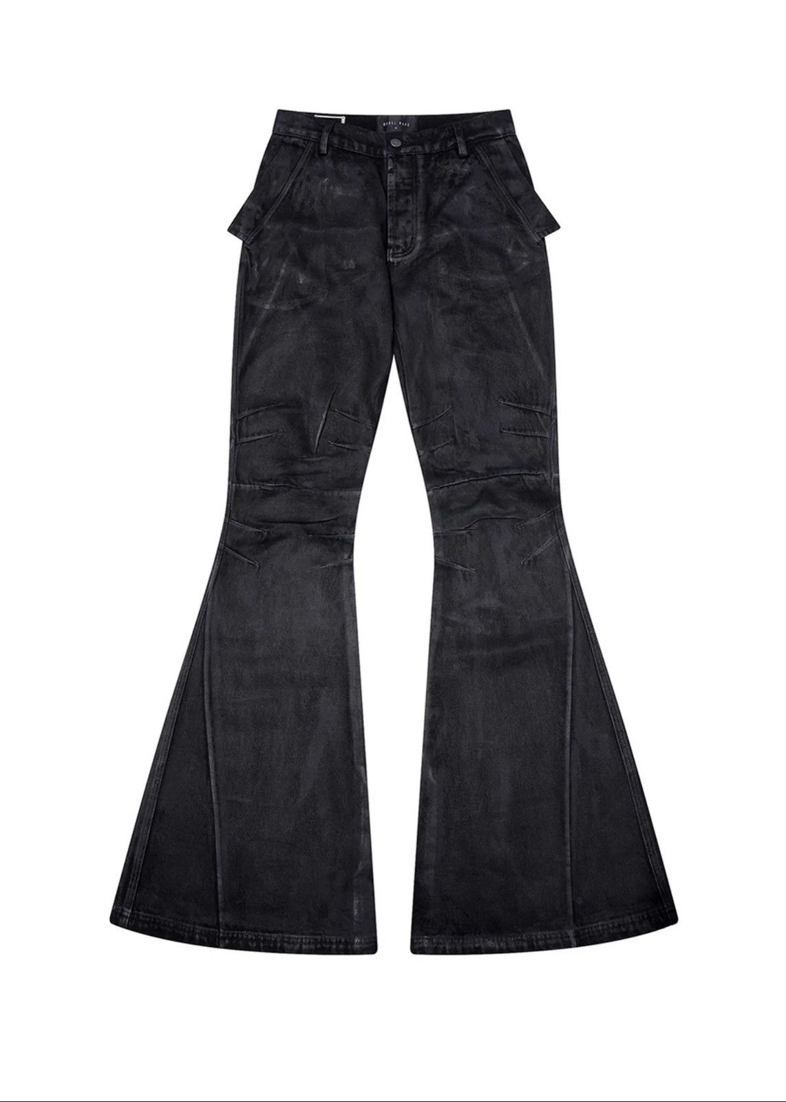 Other Rebel wave hand painted waxed flaired denim pants Size US 32 / EU 48 - 2 Thumbnail