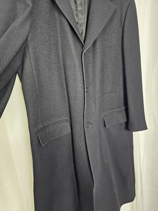 Marithe + Francois Girbaud Marithé + François Girbaud Vintage Black Wool Overcoat Size US L / EU 52-54 / 3 - 4 Thumbnail