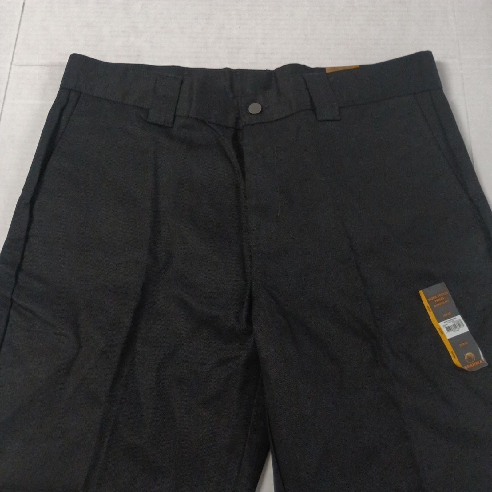 Other Brahma Men's Work Tough Pants Size 38x30 Black Relaxed Fit Size US 38 / EU 54 - 4 Thumbnail