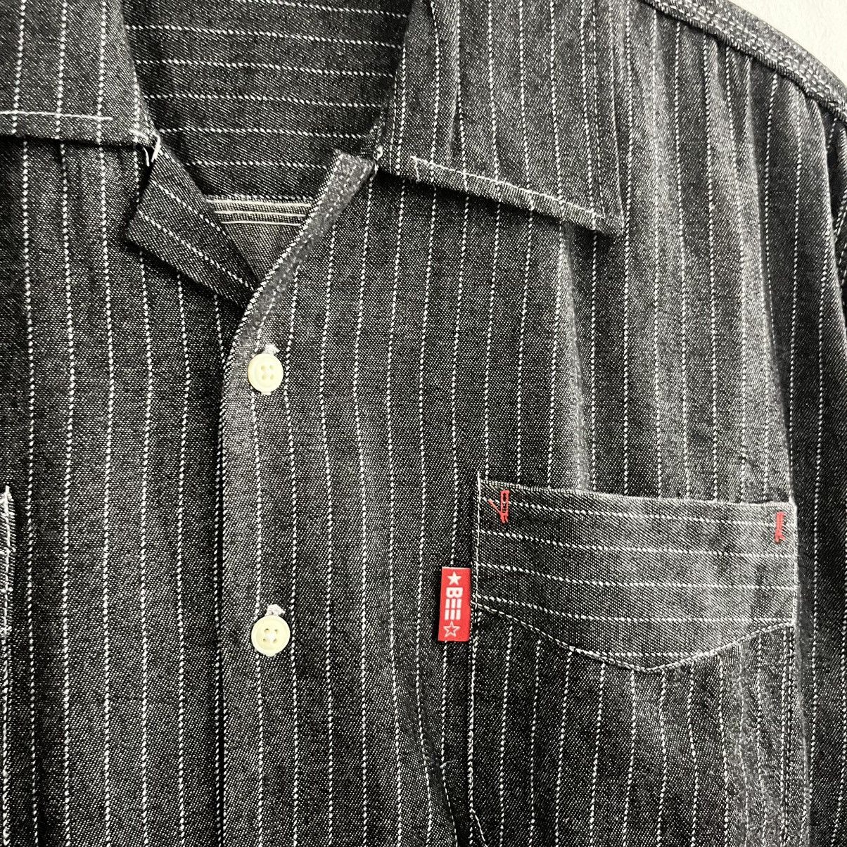 Japanese Brand Bee - Striped SS Button Up Size US M / EU 48-50 / 2 - 6 Thumbnail