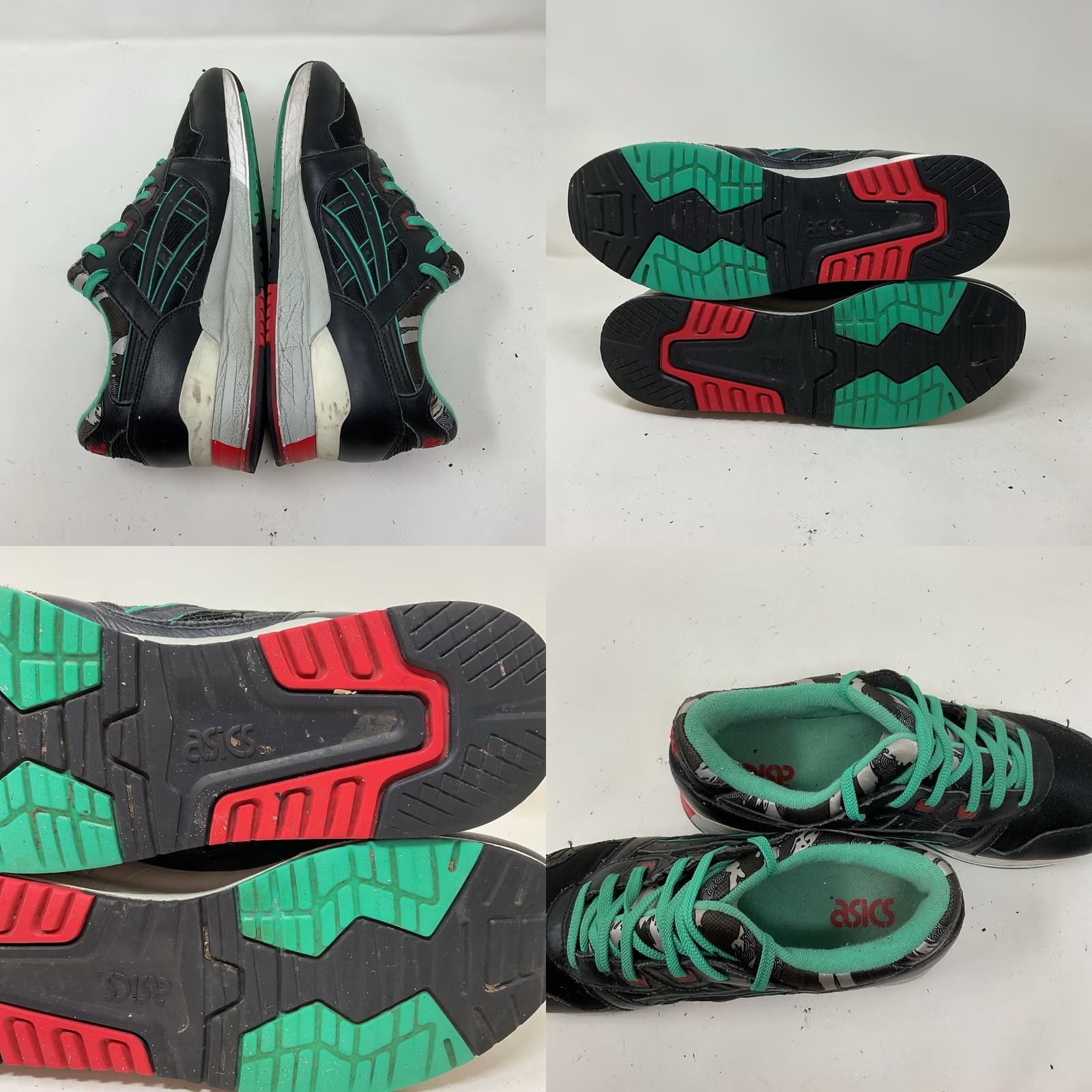 Asics ASICS GEL-Lyte III Future Camo Sneaker Men 10.5 Black Multi-Color Cracking Scuffing Size US 11 / EU 44 - 8 Thumbnail