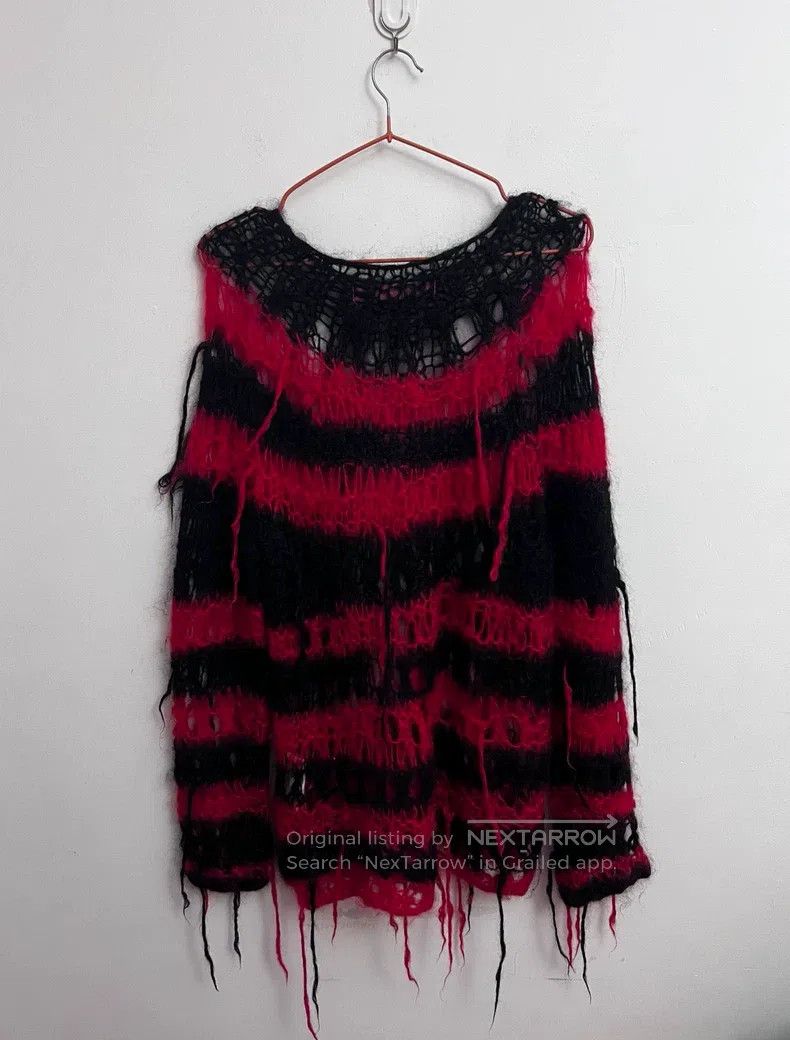 Junya Watanabe Junya Watanabe Seaweed Destroyed Fringe Knit Sweater Size M / US 6-8 / IT 42-44 - 2 Thumbnail